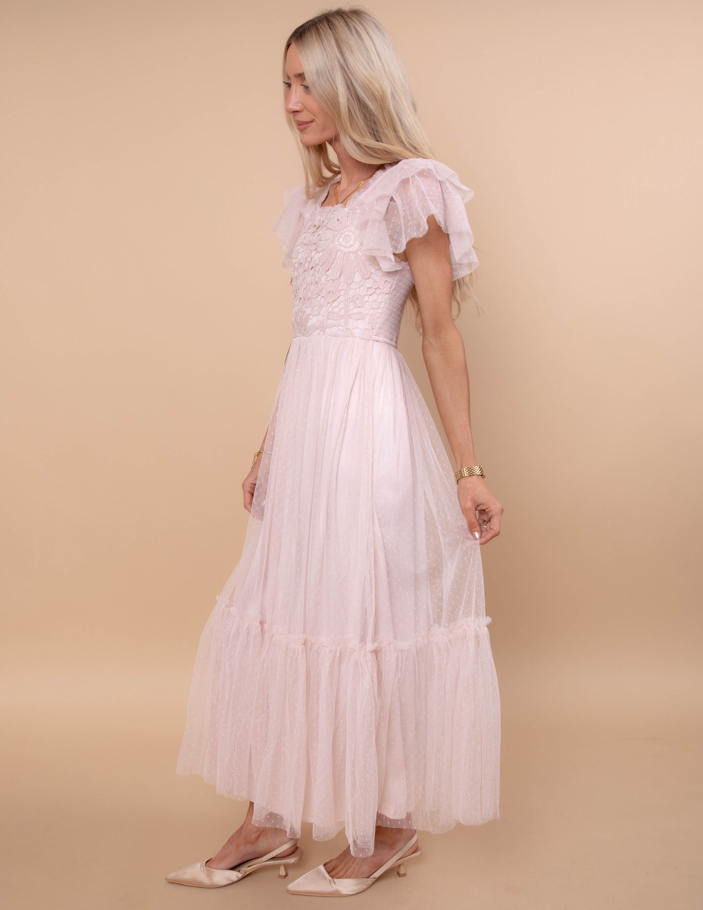 Anastasia Mesh Midi Dress