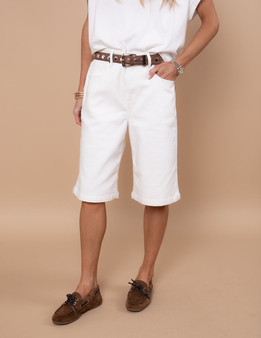Weekend White Denim Shorts