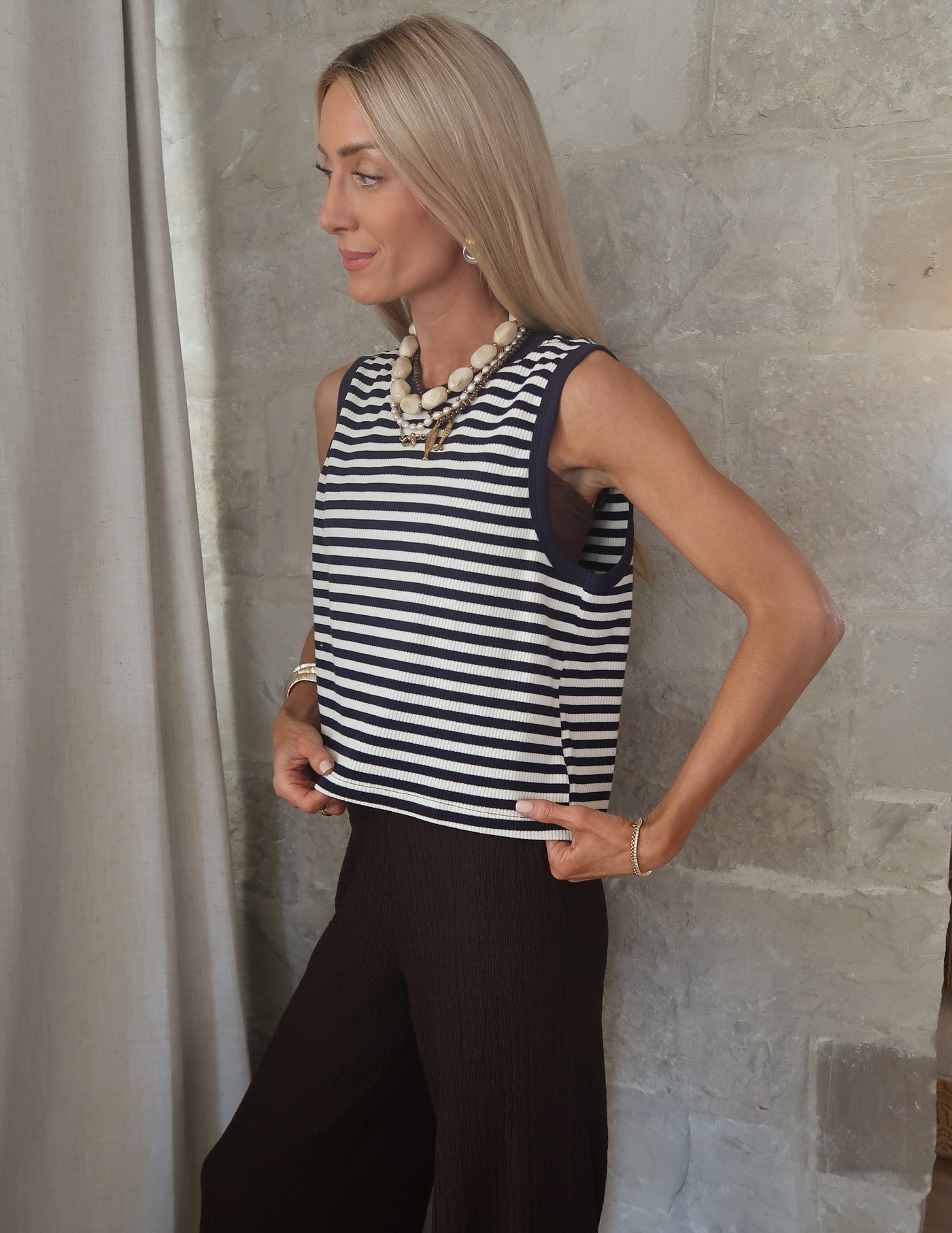 Marley Striped Sleeveless Top