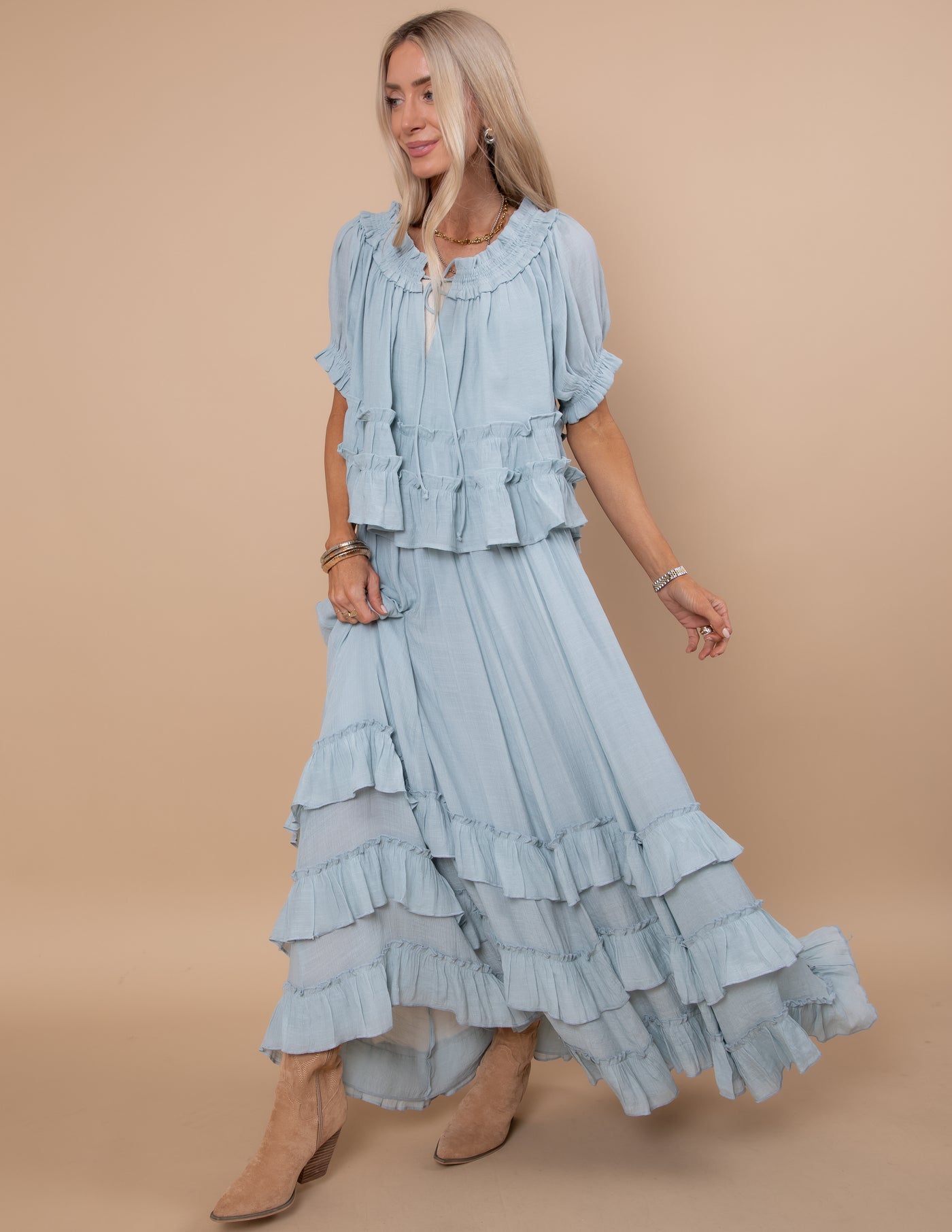 Beatrice Tiered Ruffle Layer Top