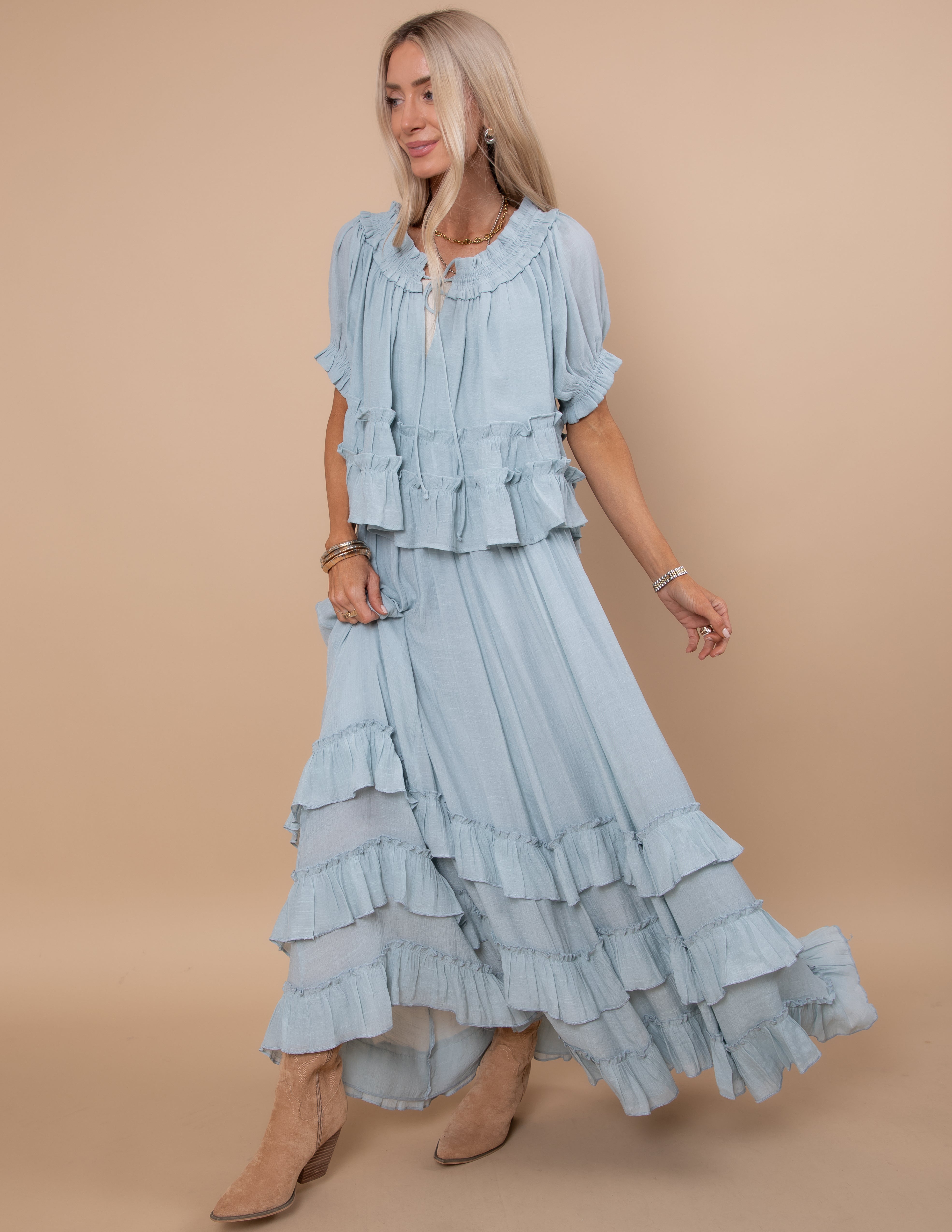 Beatrice Tiered Ruffle Layer Top