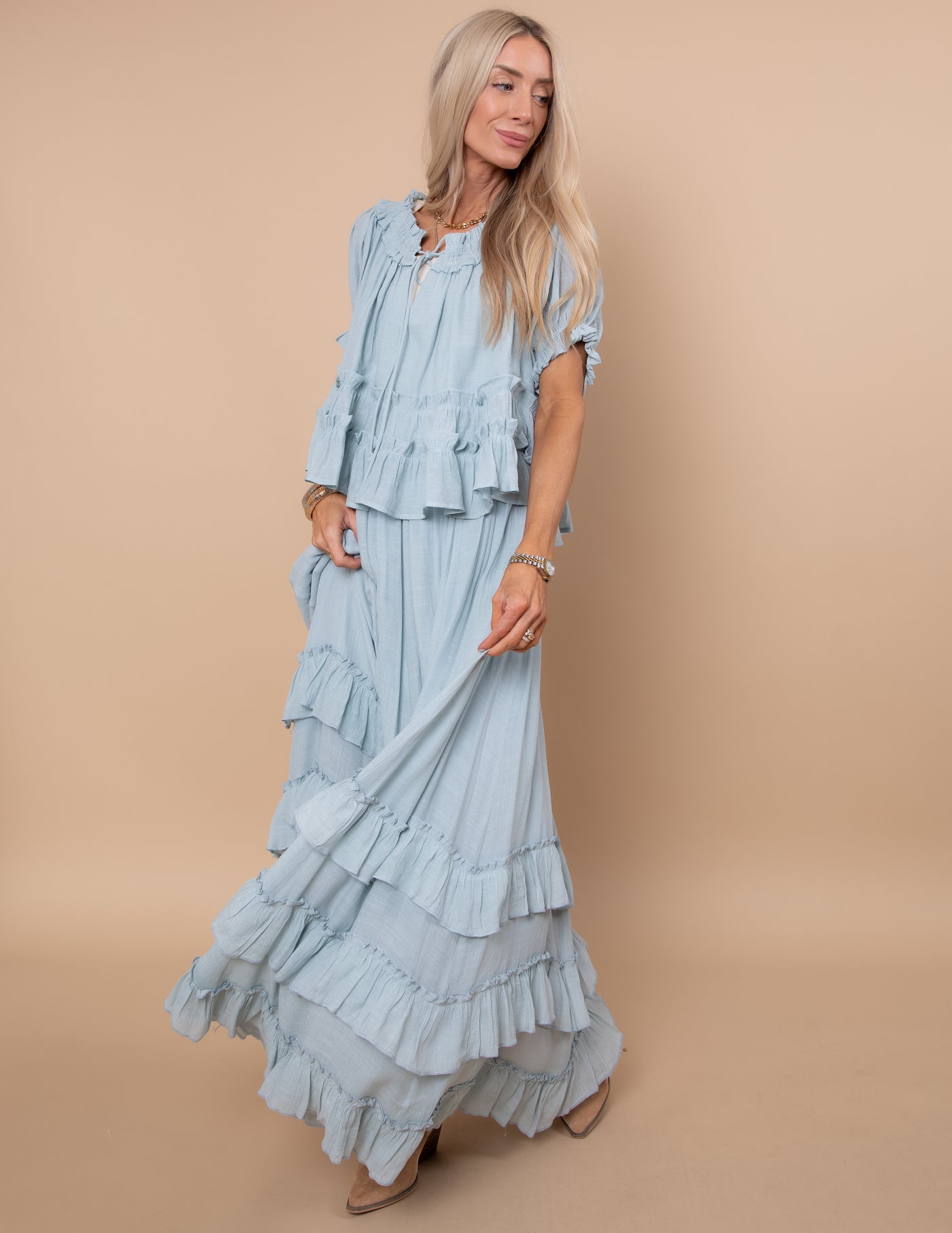 Beatrice Tiered Ruffle Layer Top