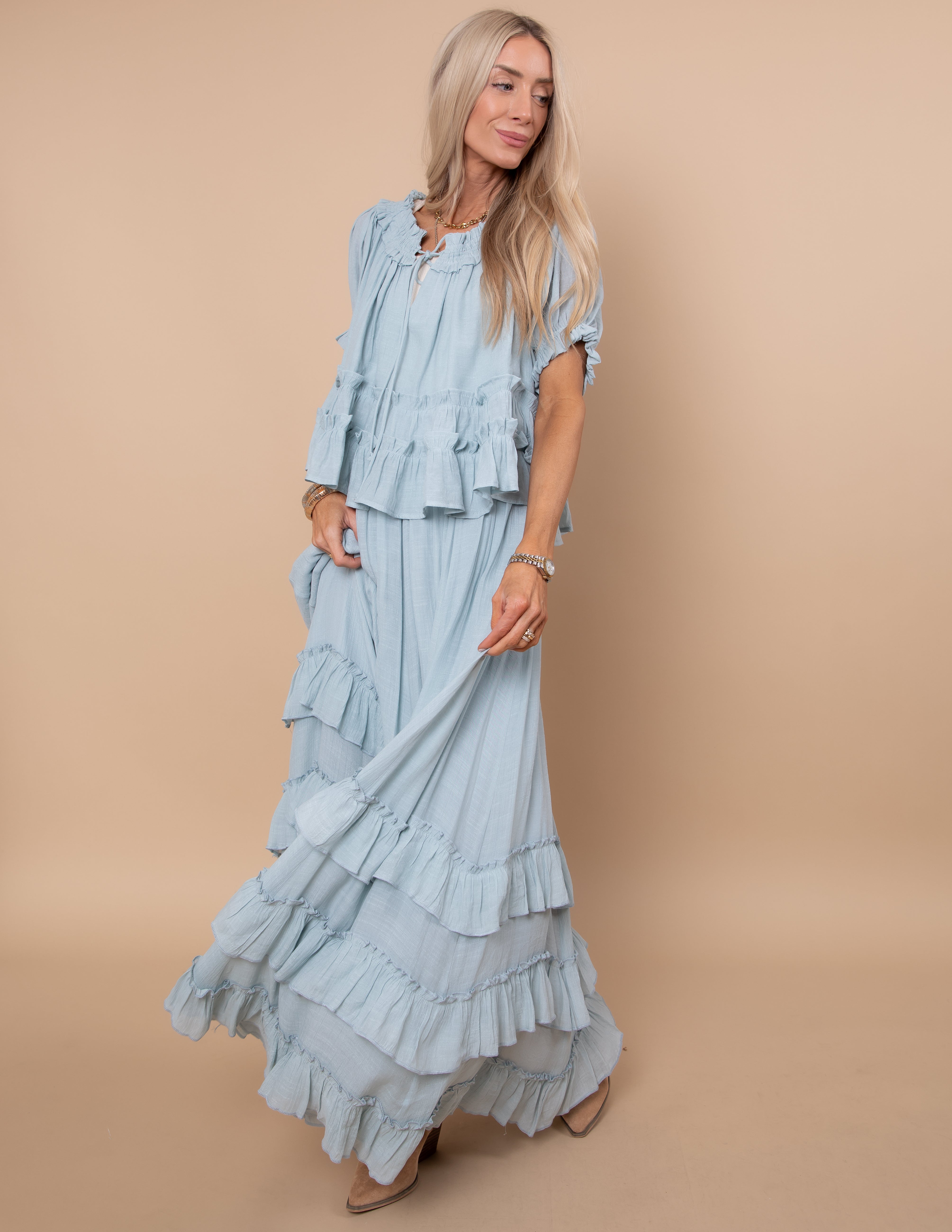 Beatrice Tiered Ruffle Layer Top