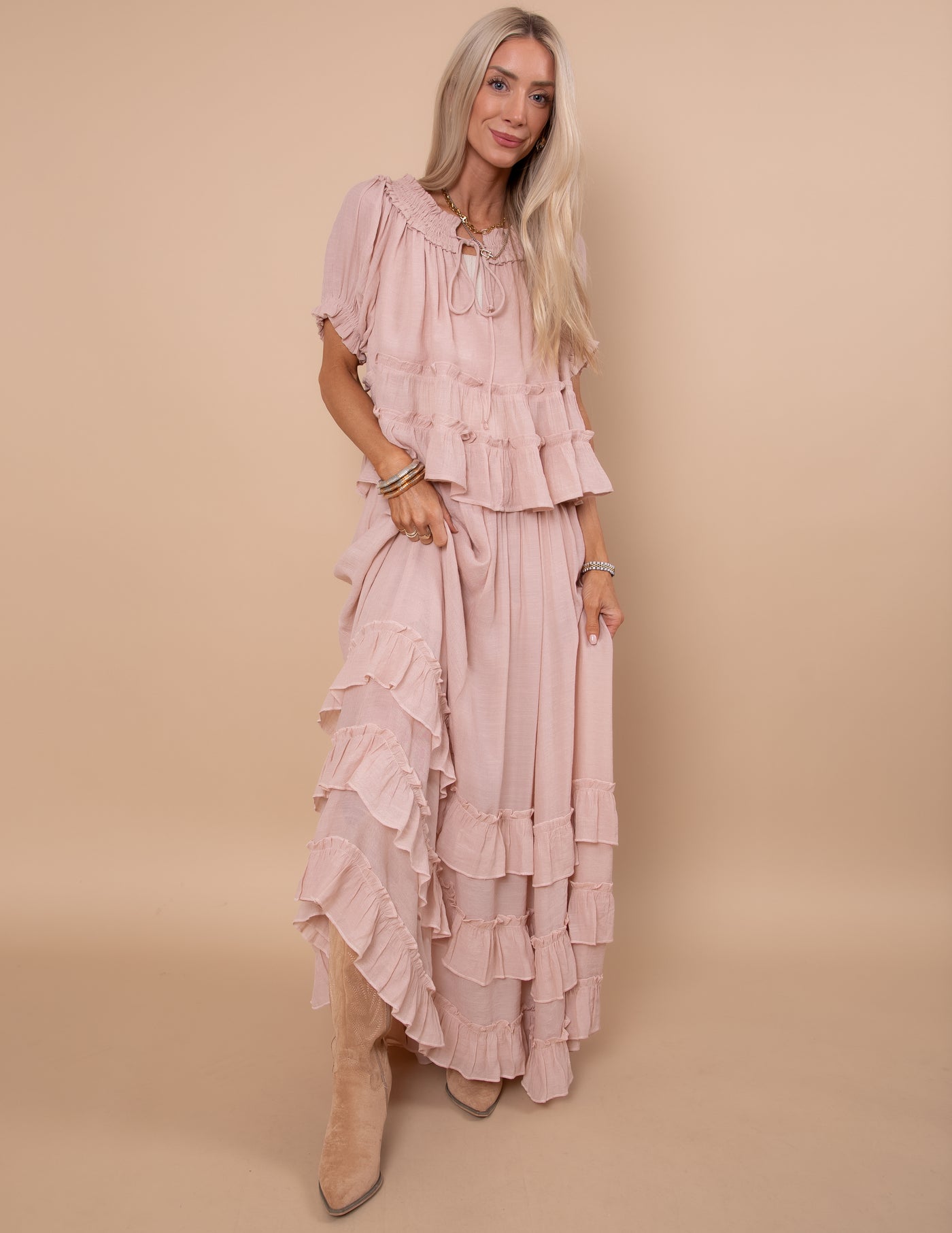 Beatrice Tiered Ruffle Layer Top