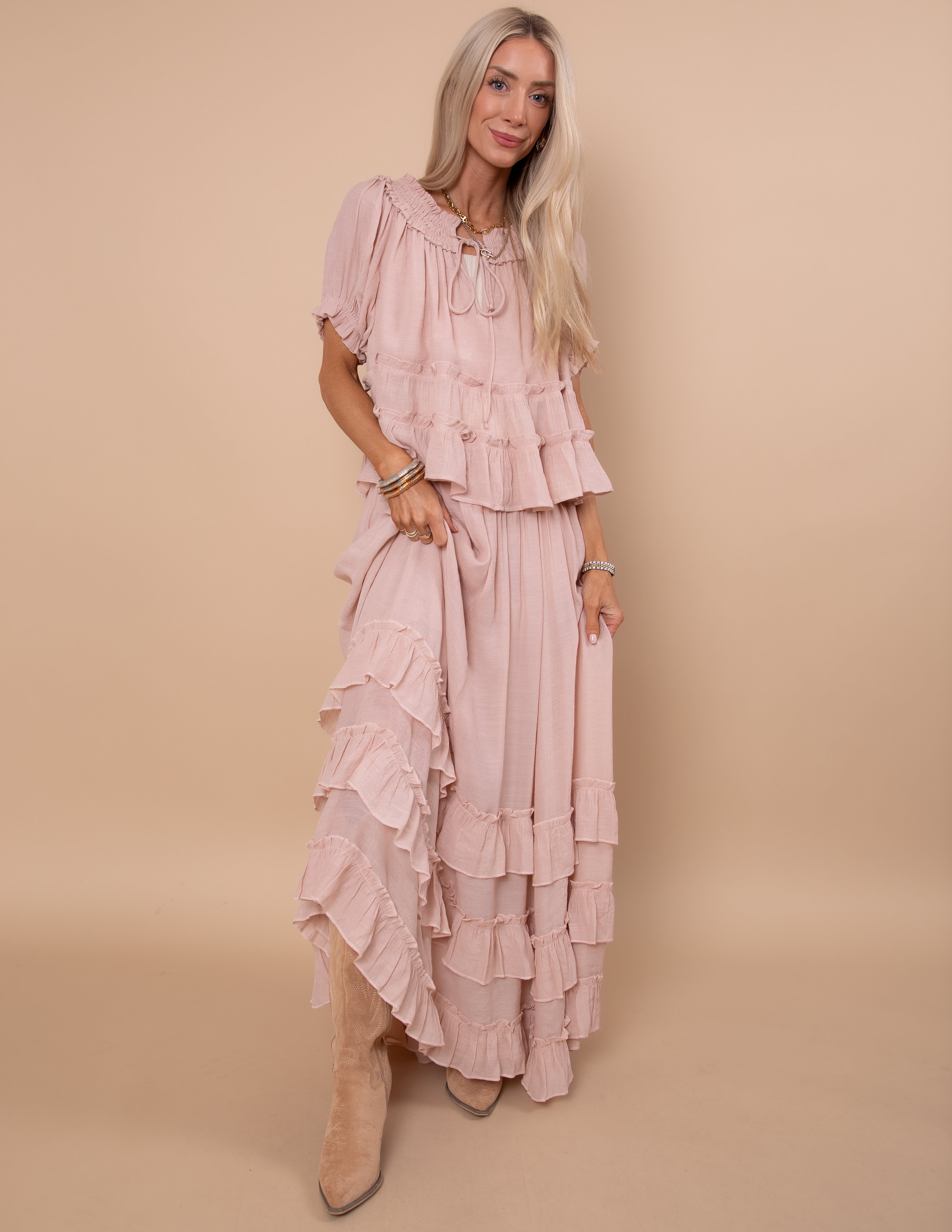 Beatrice Tiered Ruffle Layer Top