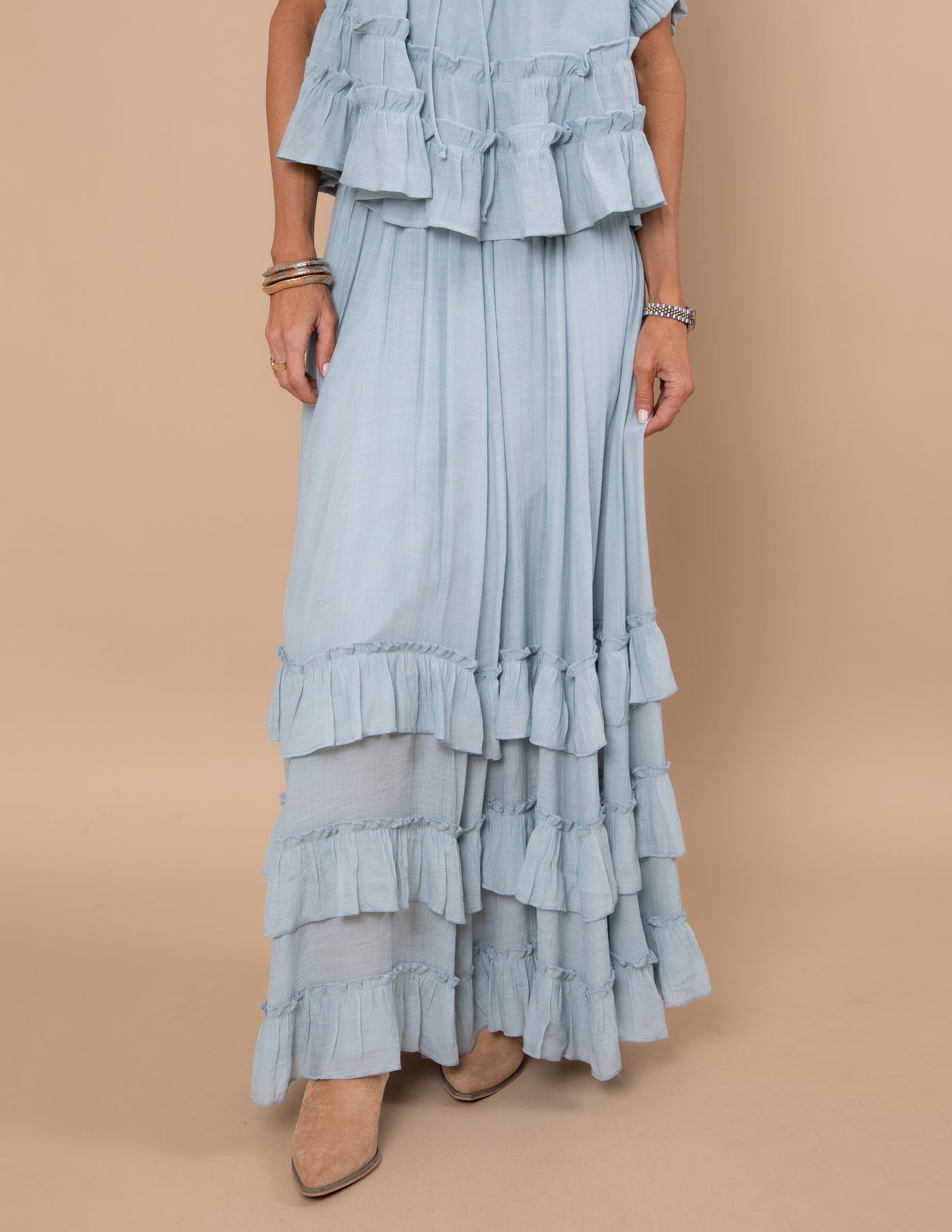 Beatrice Ruffle Maxi Skirt