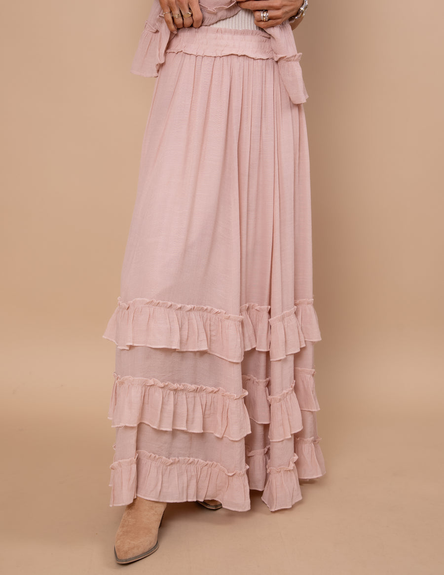 Beatrice Ruffle Maxi Skirt
