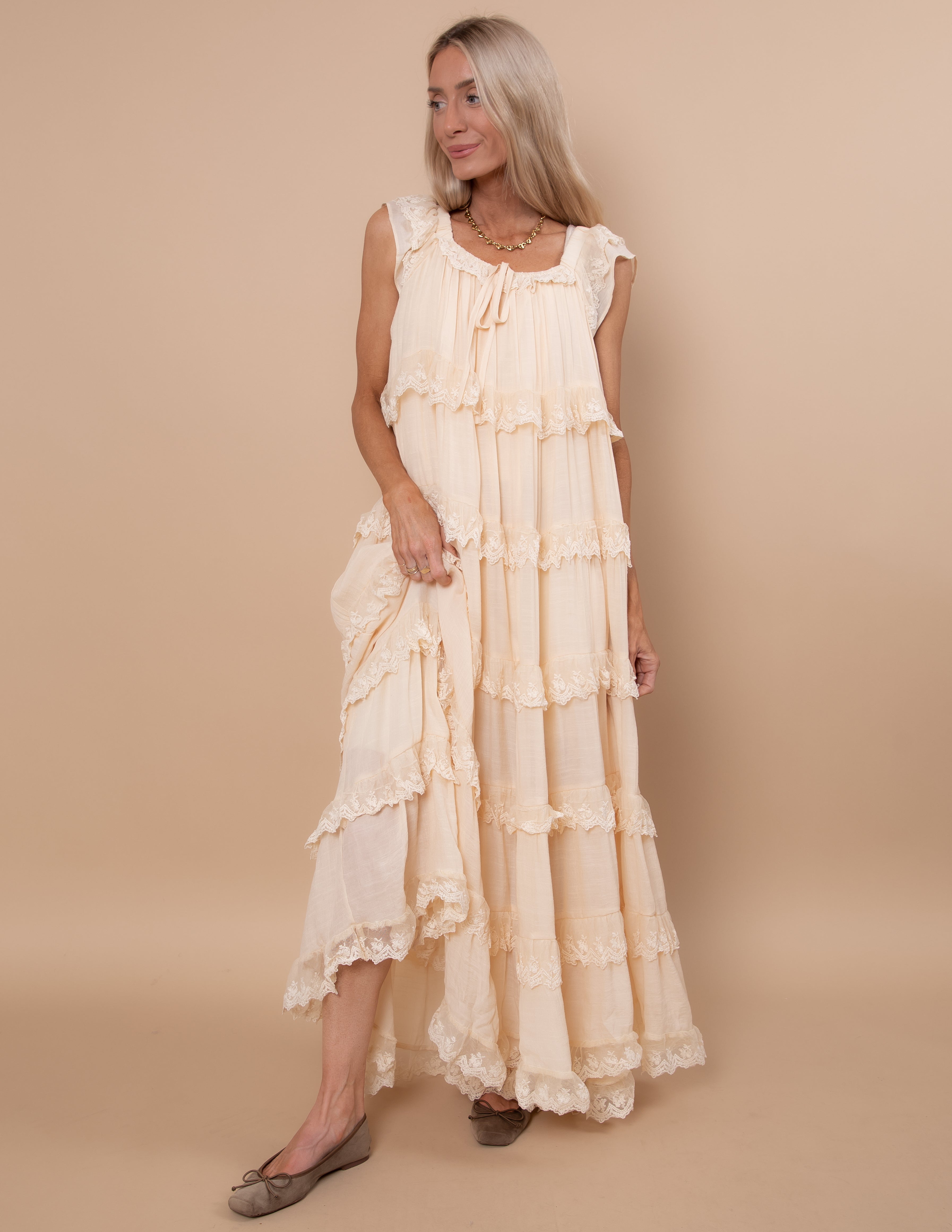 Alara Tiered Lace Dress · Shop Stevie
