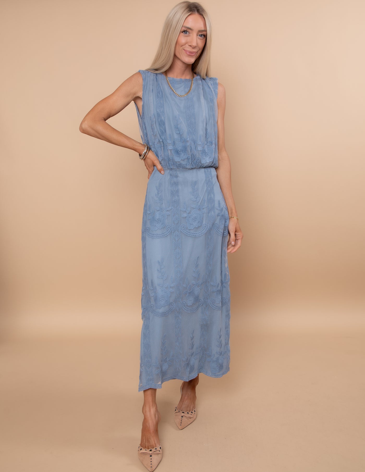 Blue Thistle Lace Dress