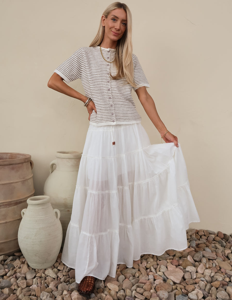 Santorini Flow Maxi Skirt