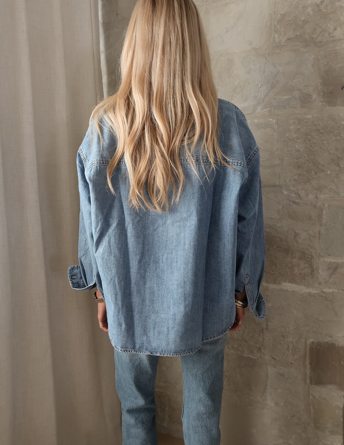 Off-Duty Denim Top