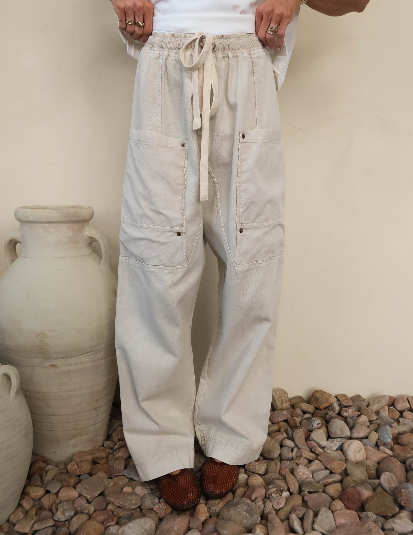 Soft Dune Drawstring Pants