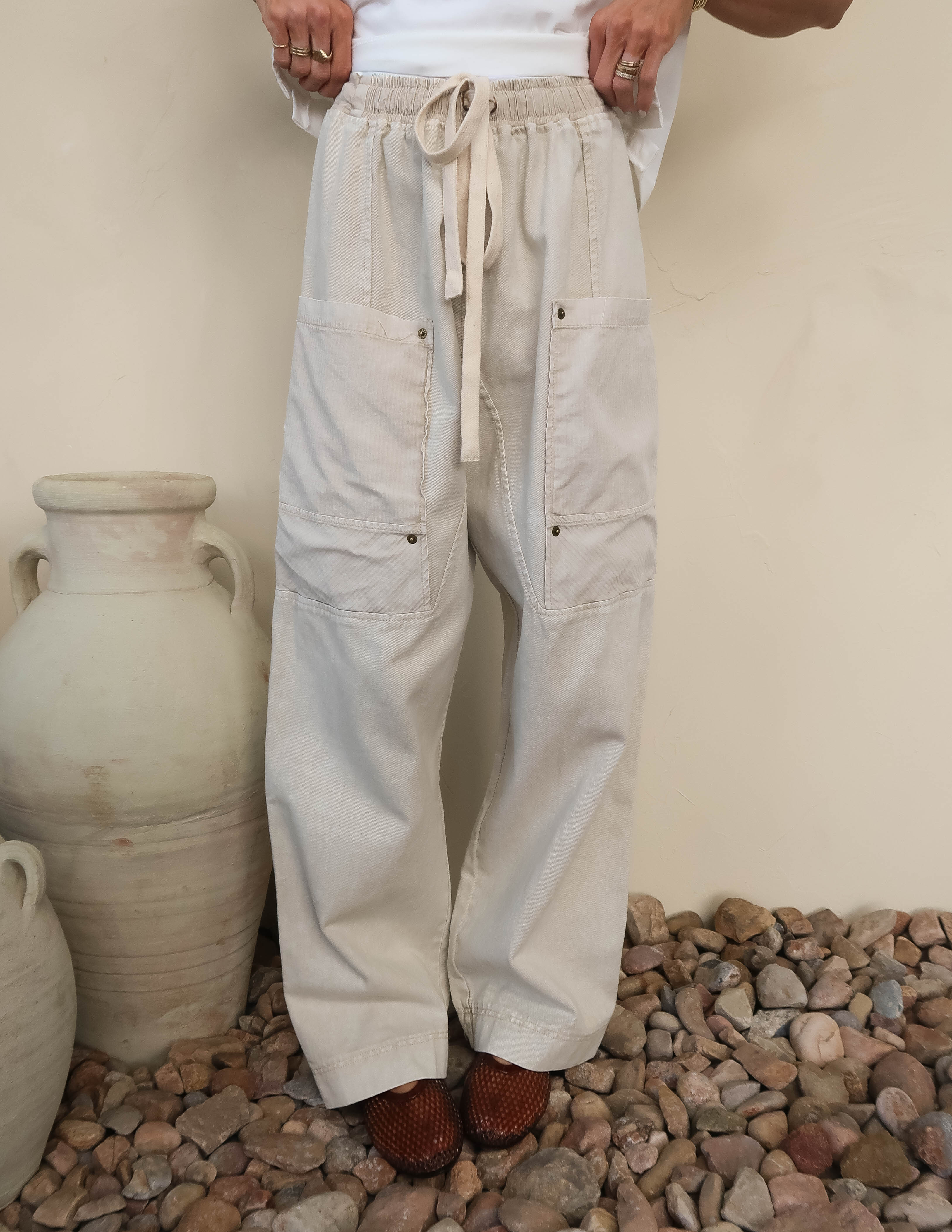 Soft Dune Drawstring Pants