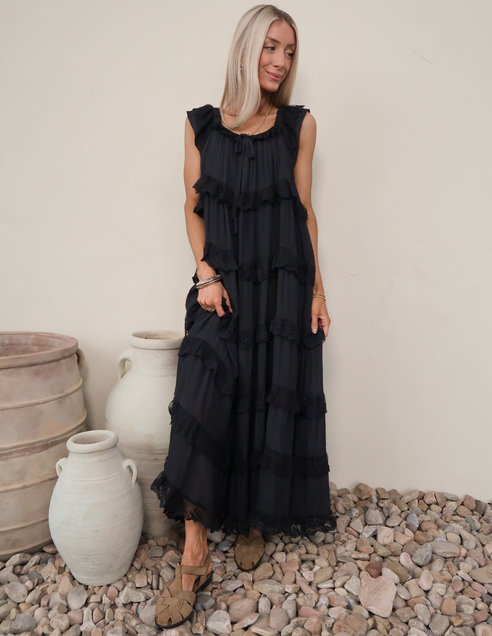 Alara Tiered Lace Dress · Shop Stevie