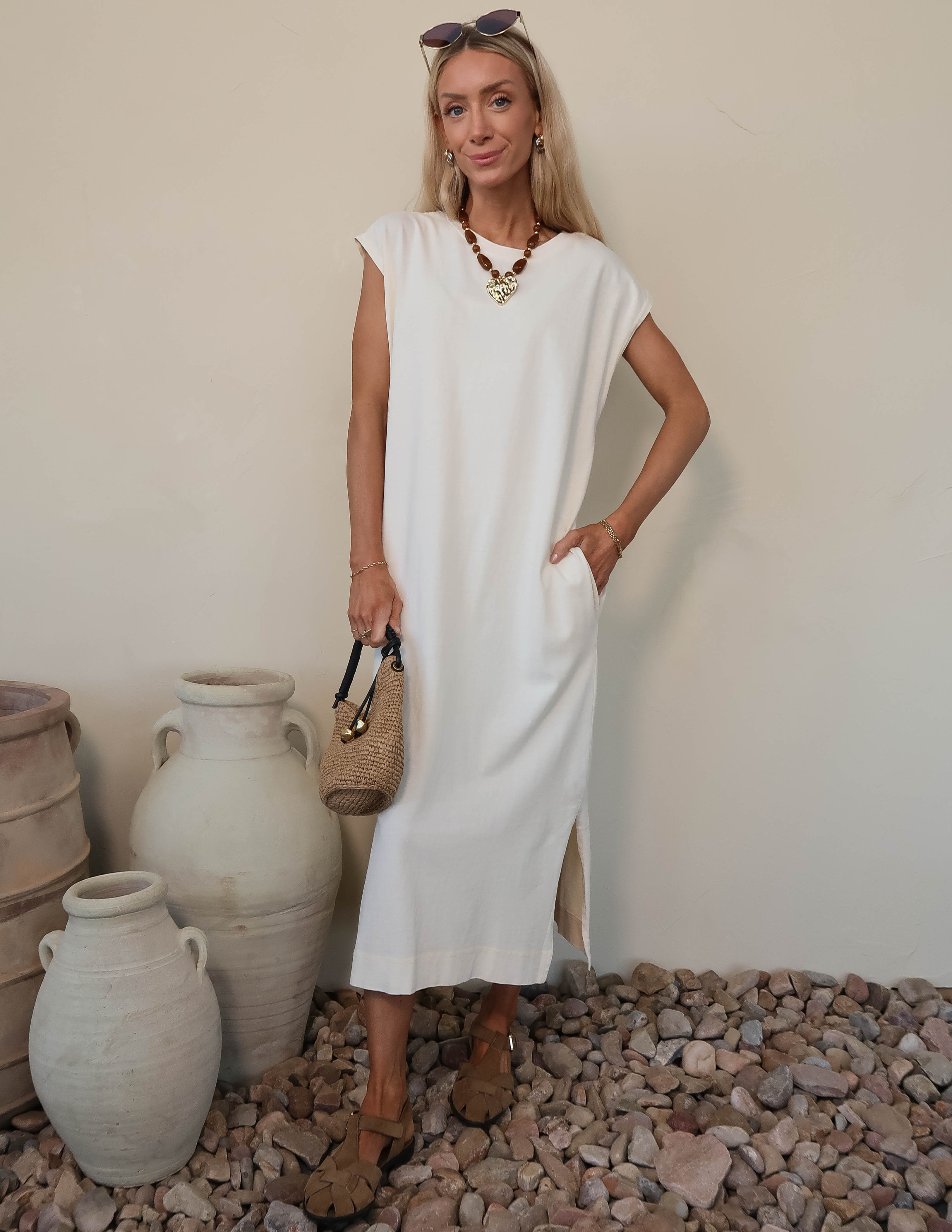 Serene Silhouette Midi Dress