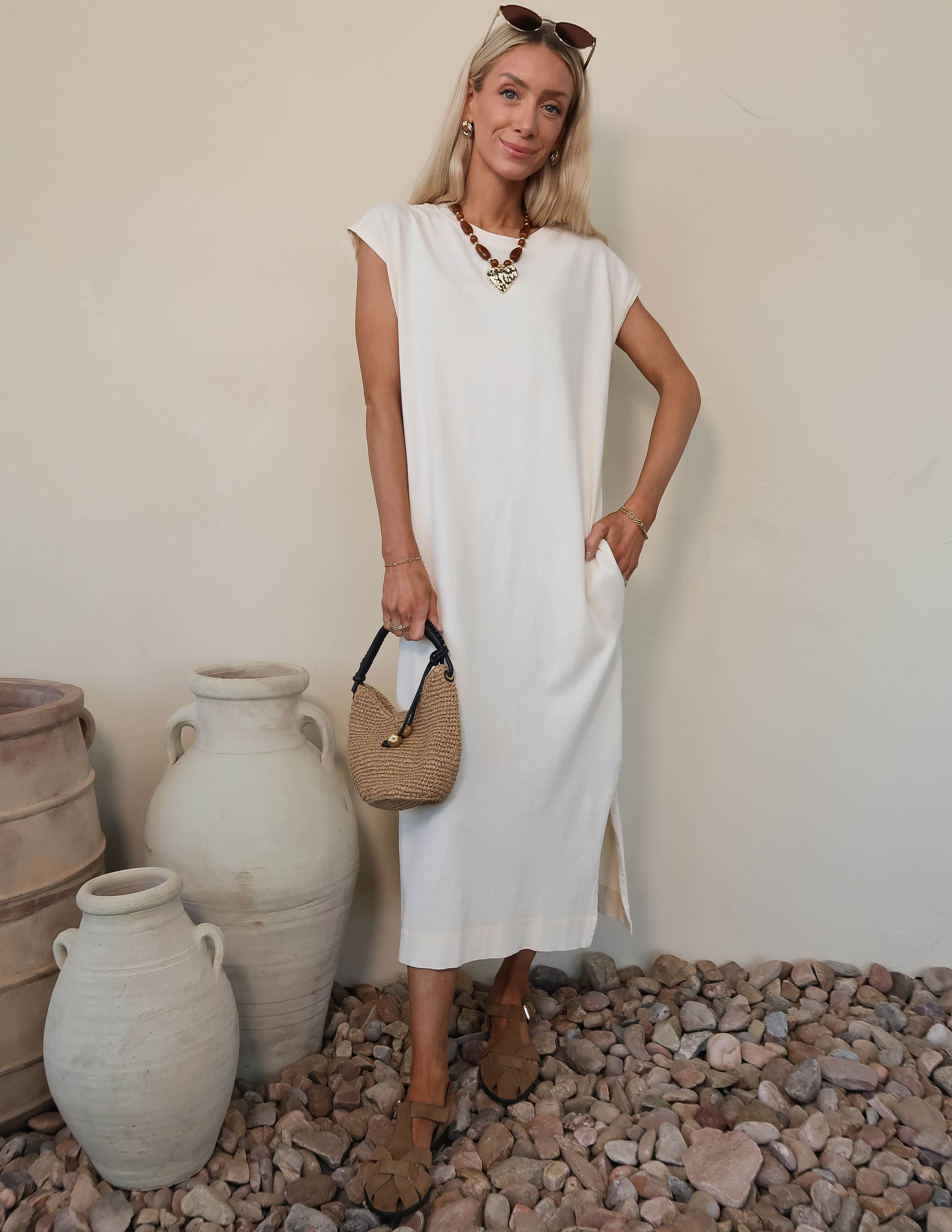 Serene Silhouette Midi Dress
