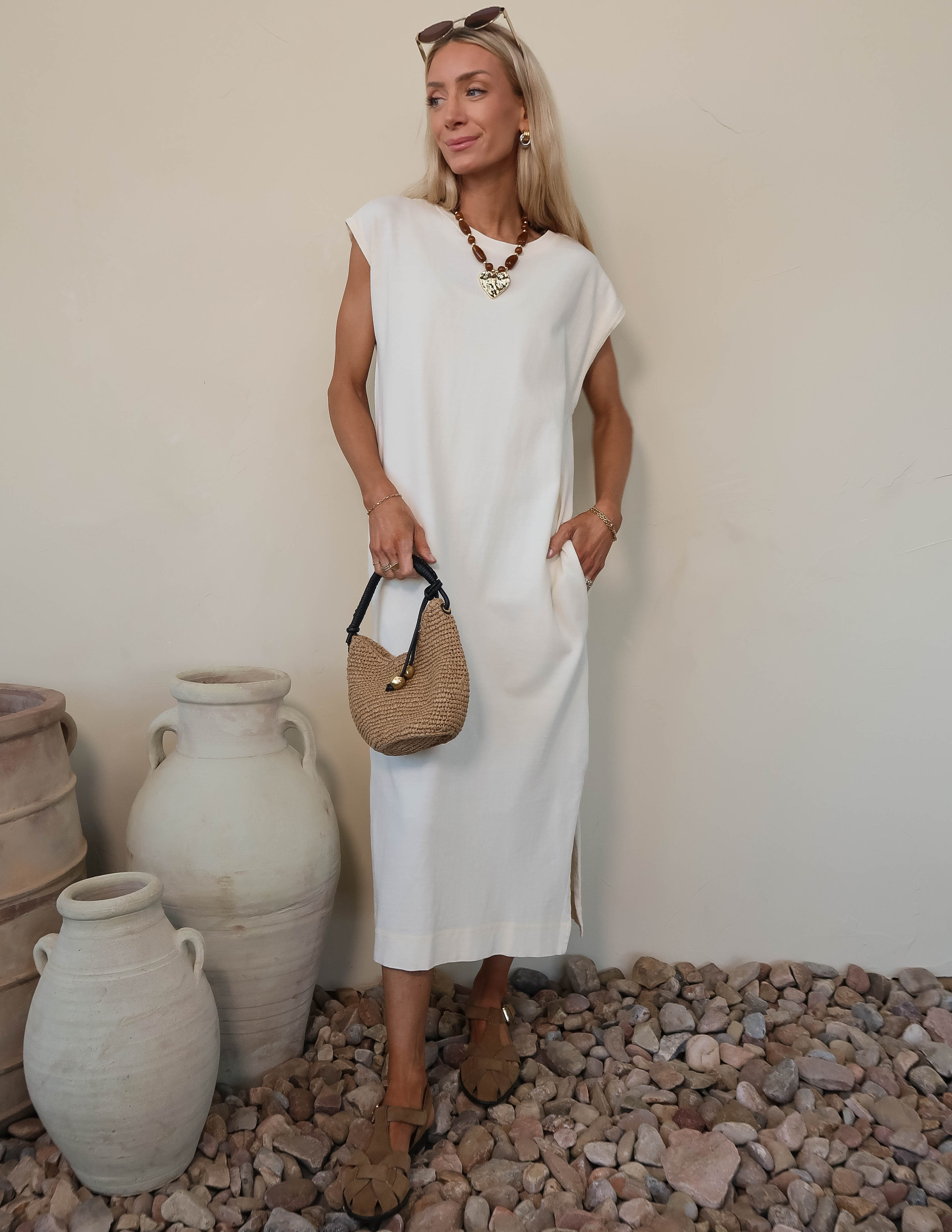 Serene Silhouette Midi Dress