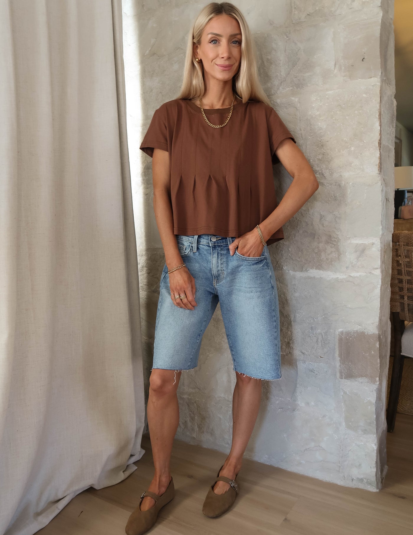 Arden Pleated Swing Top