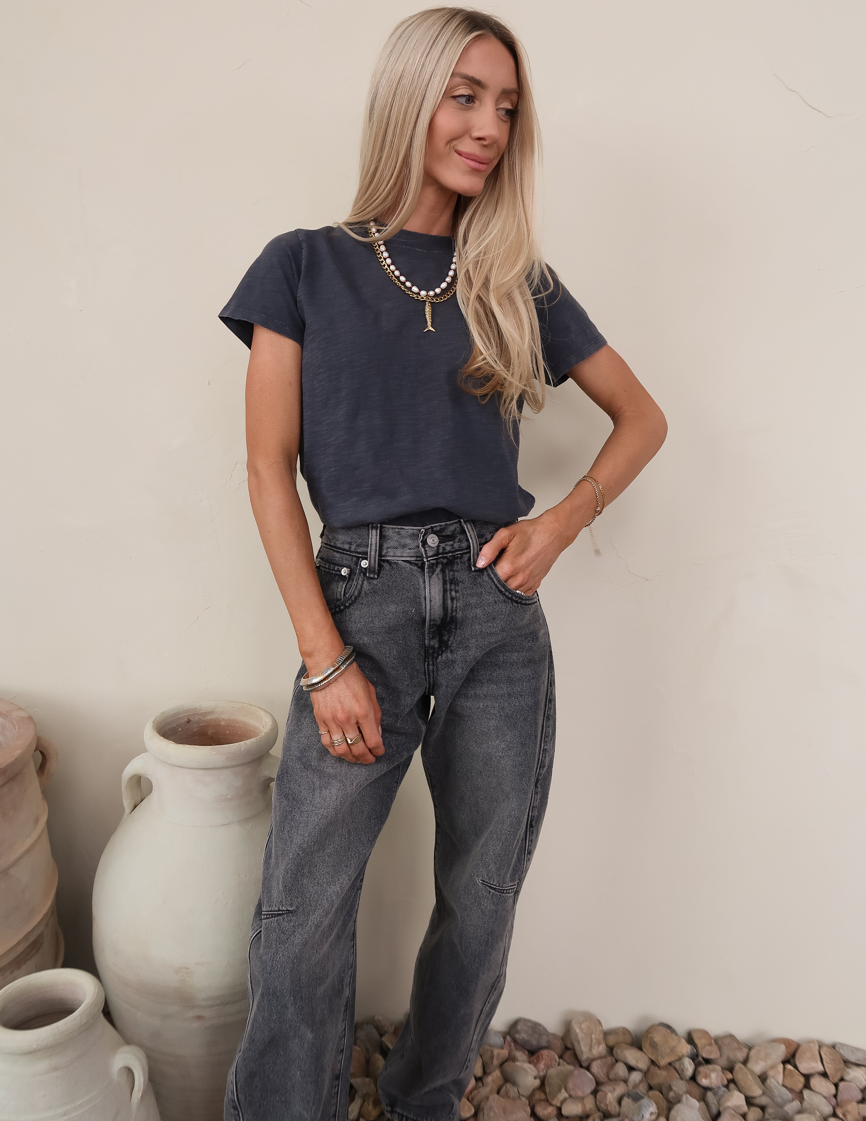 Janae Acid Wash Tee