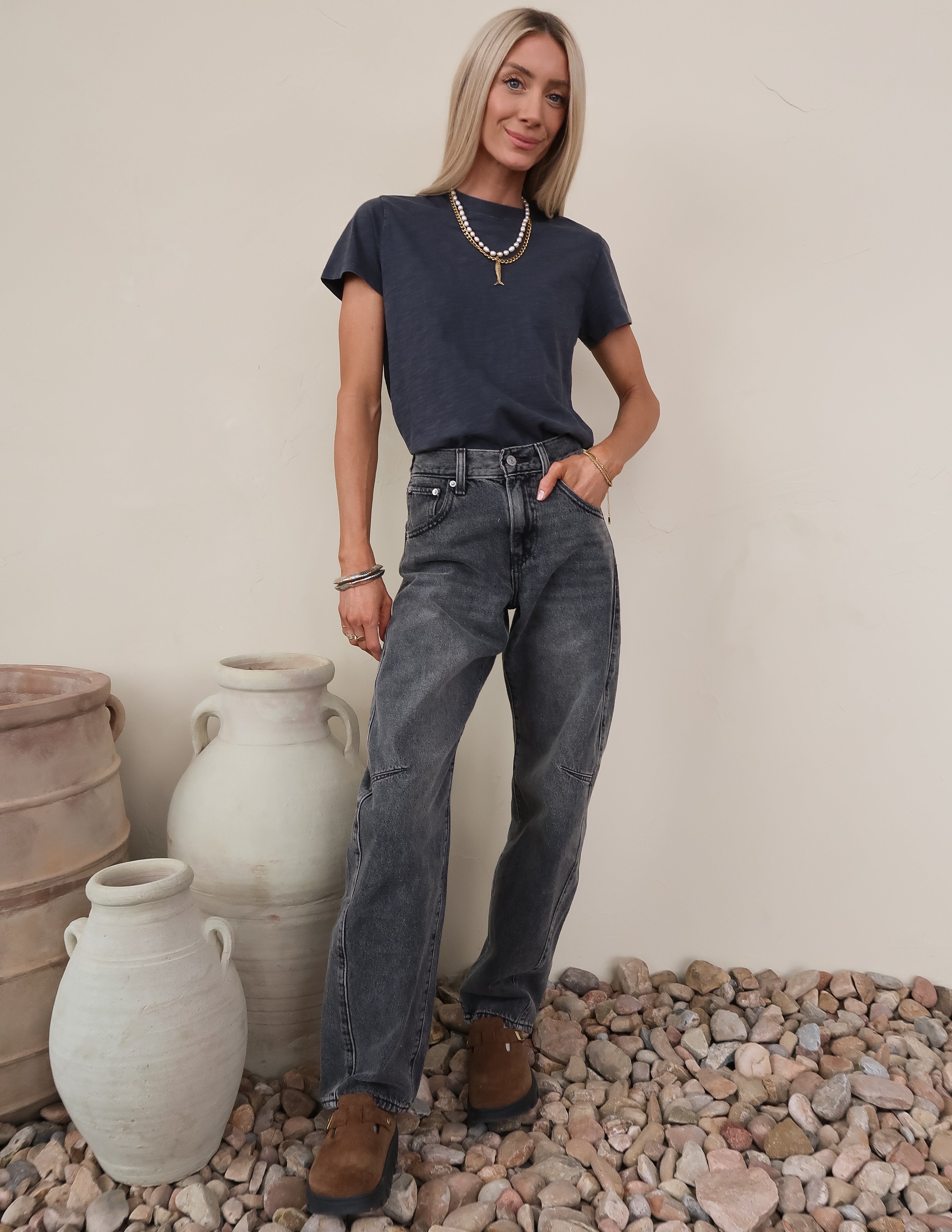 Janae Acid Wash Tee