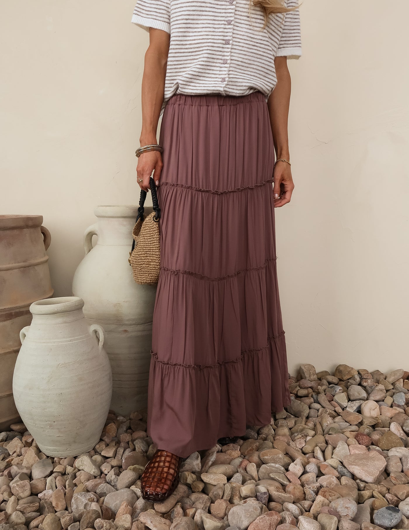 Simone Tiered Maxi Skirt