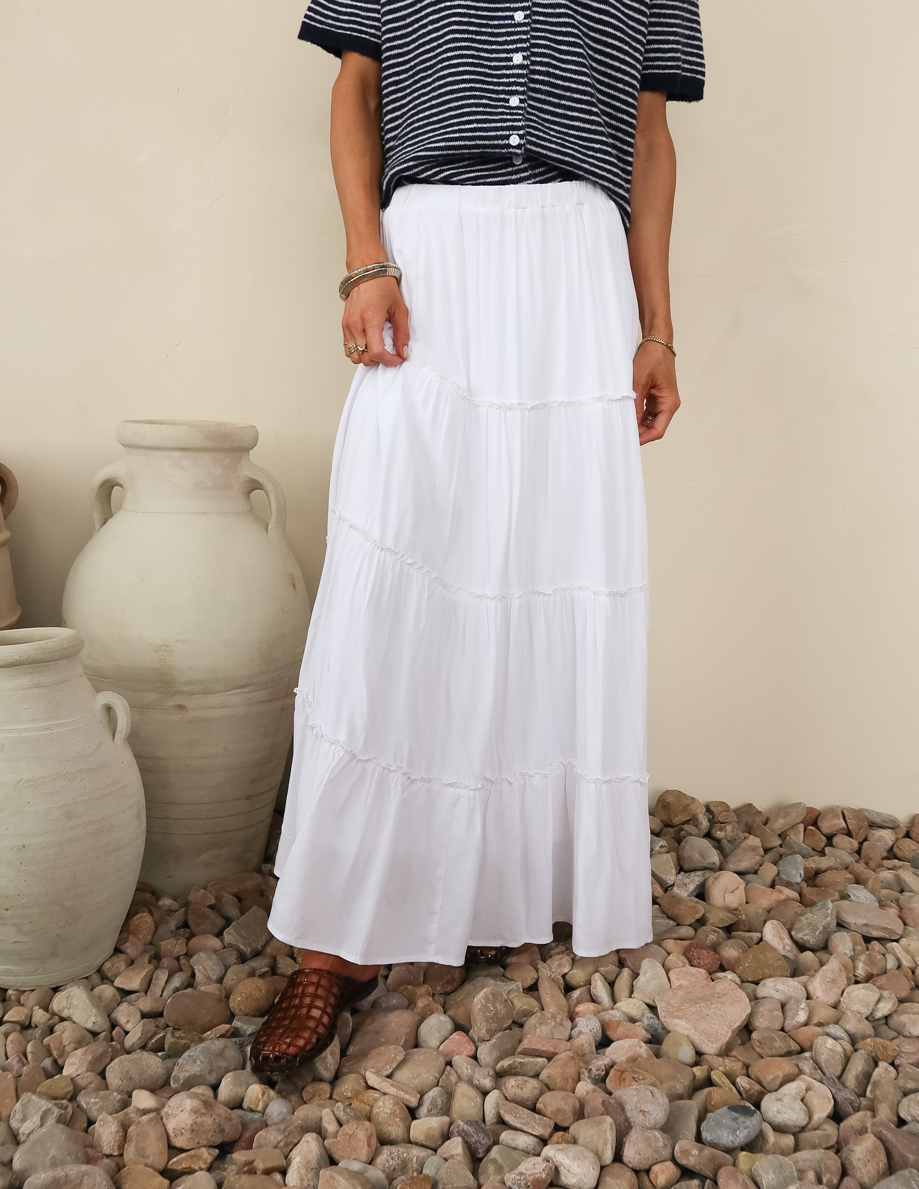 Simone Tiered Maxi Skirt