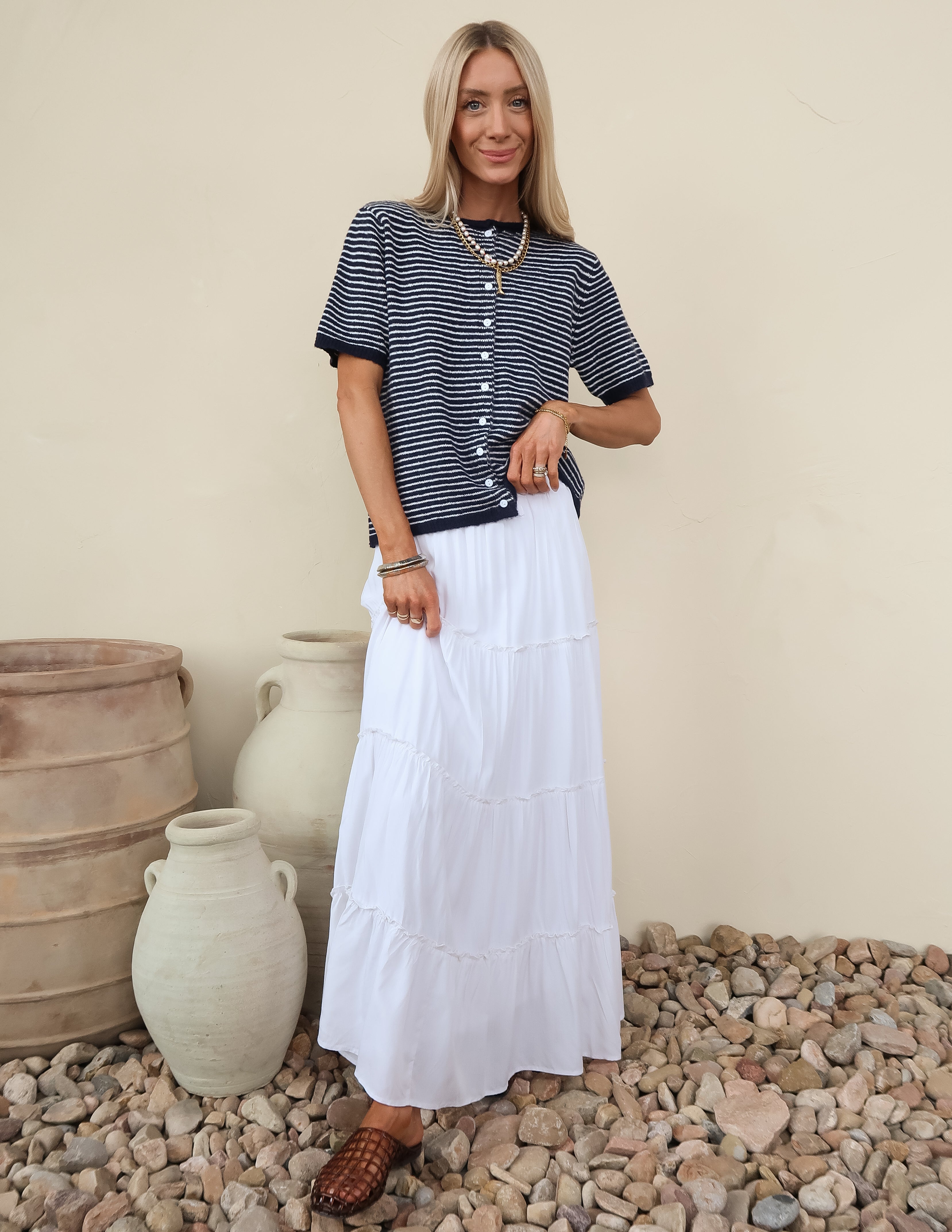 Simone Tiered Maxi Skirt