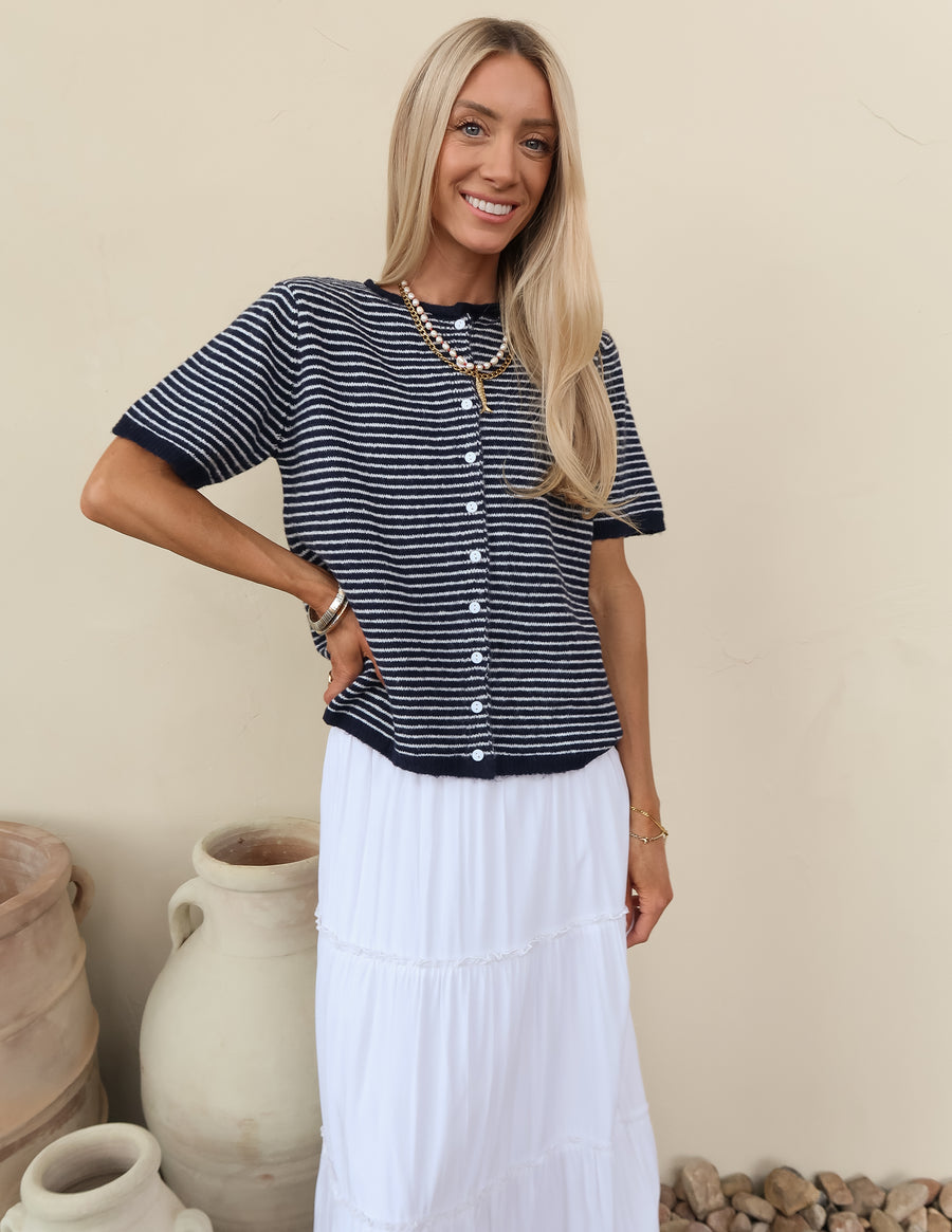 Coastal Button Knit