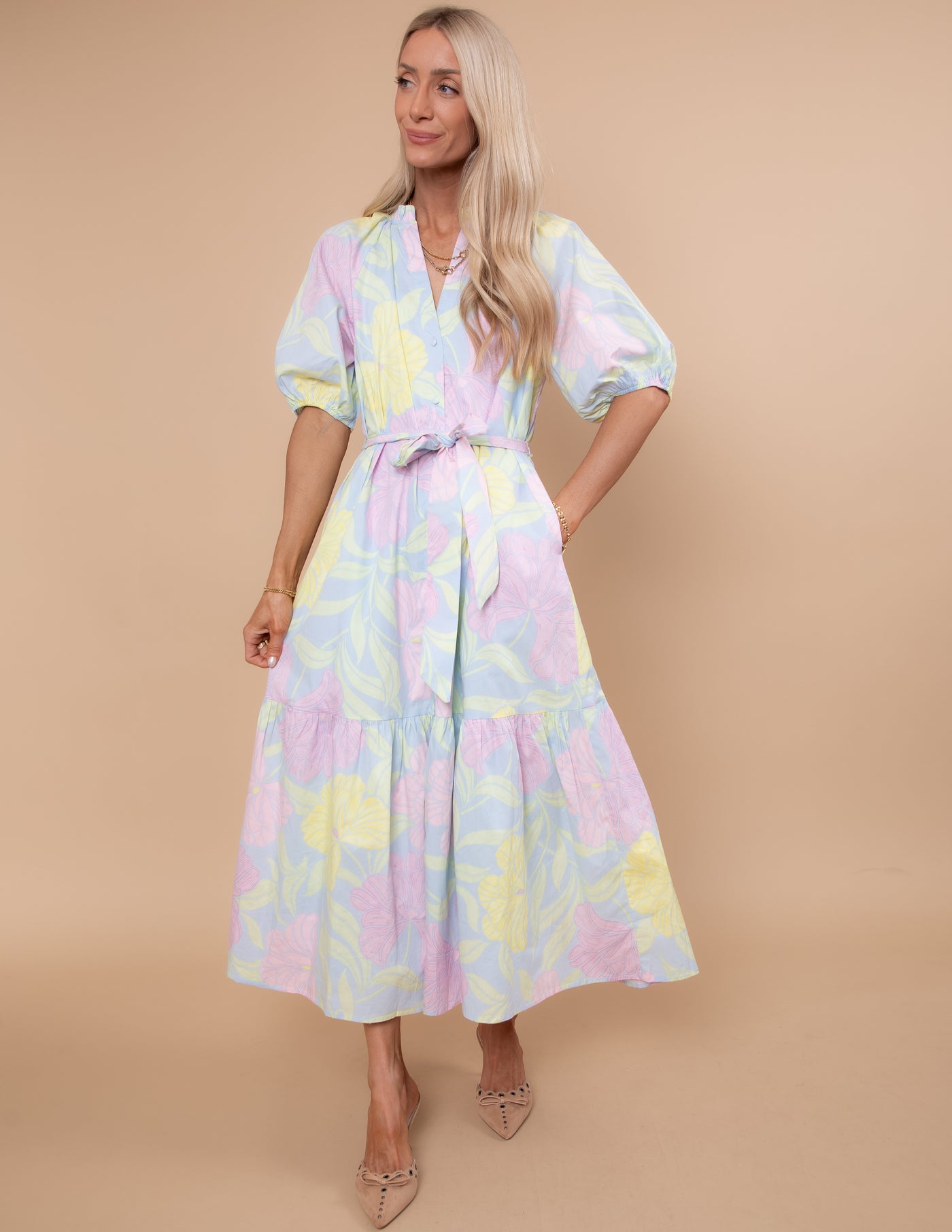 Brisa Floral Midi Dress