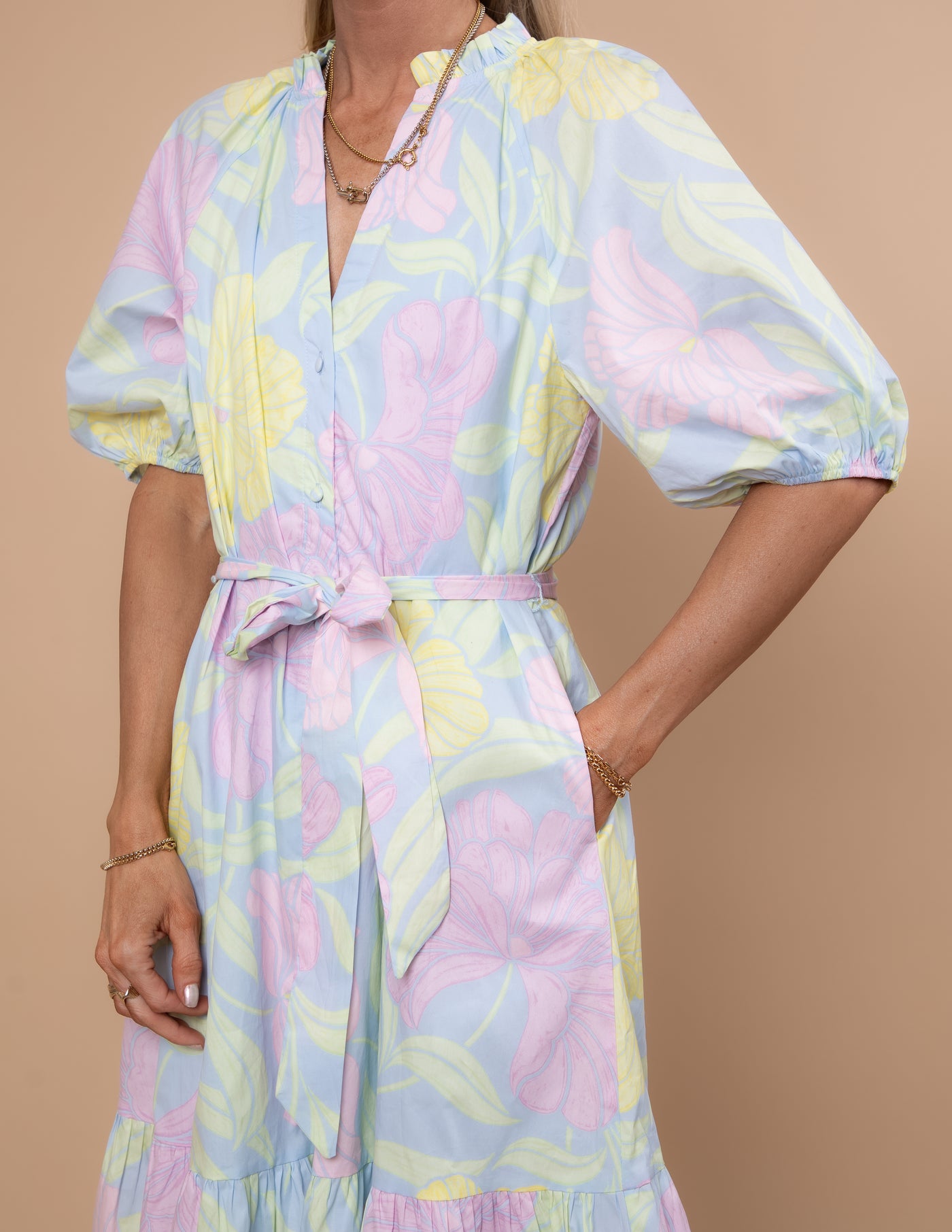 Brisa Floral Midi Dress