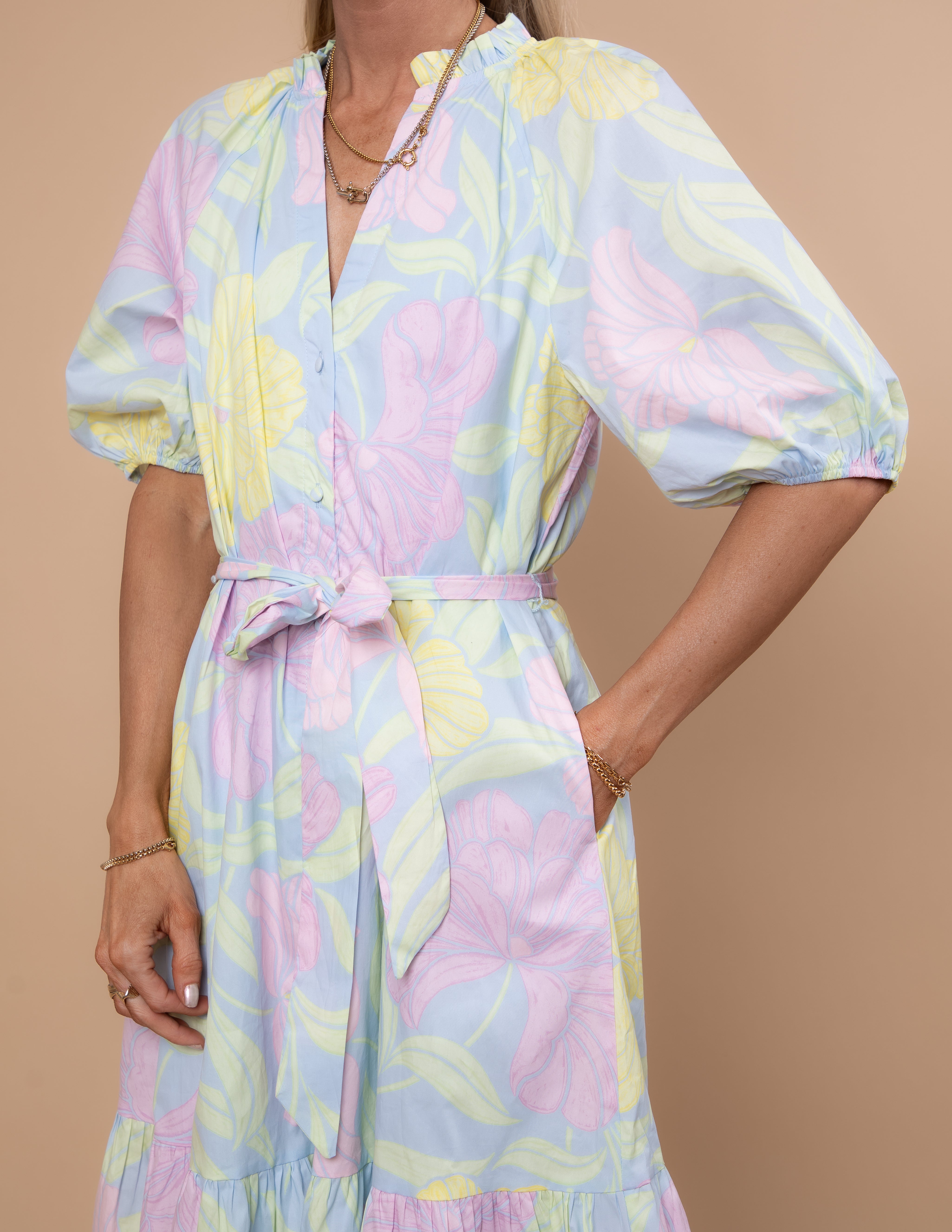 Brisa Floral Midi Dress