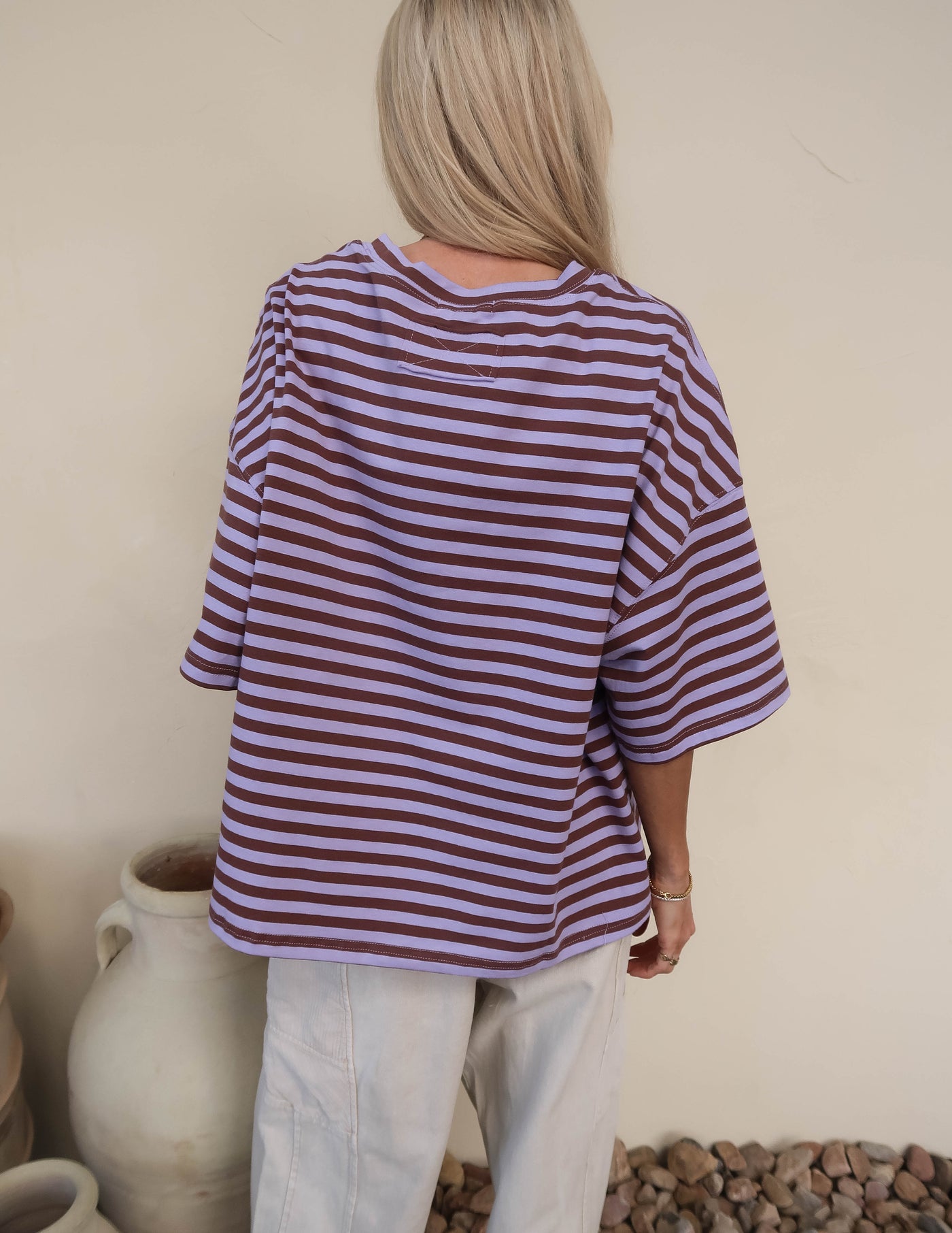 Riviera Striped Boyfriend Tee
