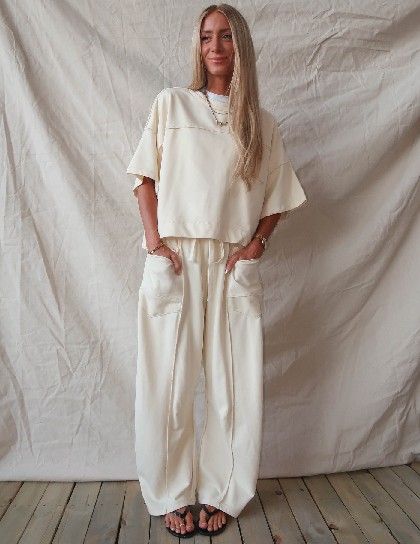 Cream Cloud Two Piece Set