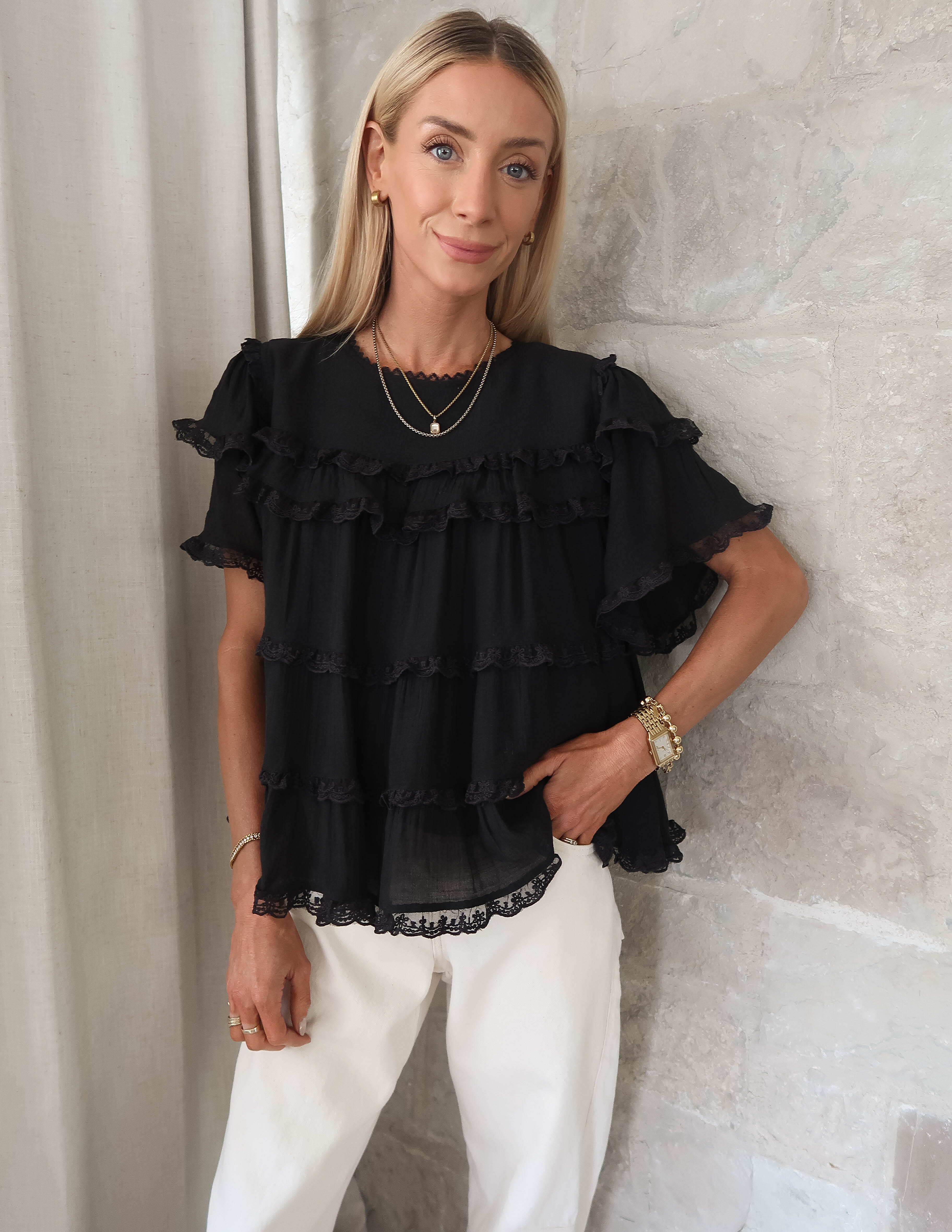 Sweet Symphony Ruffle Top