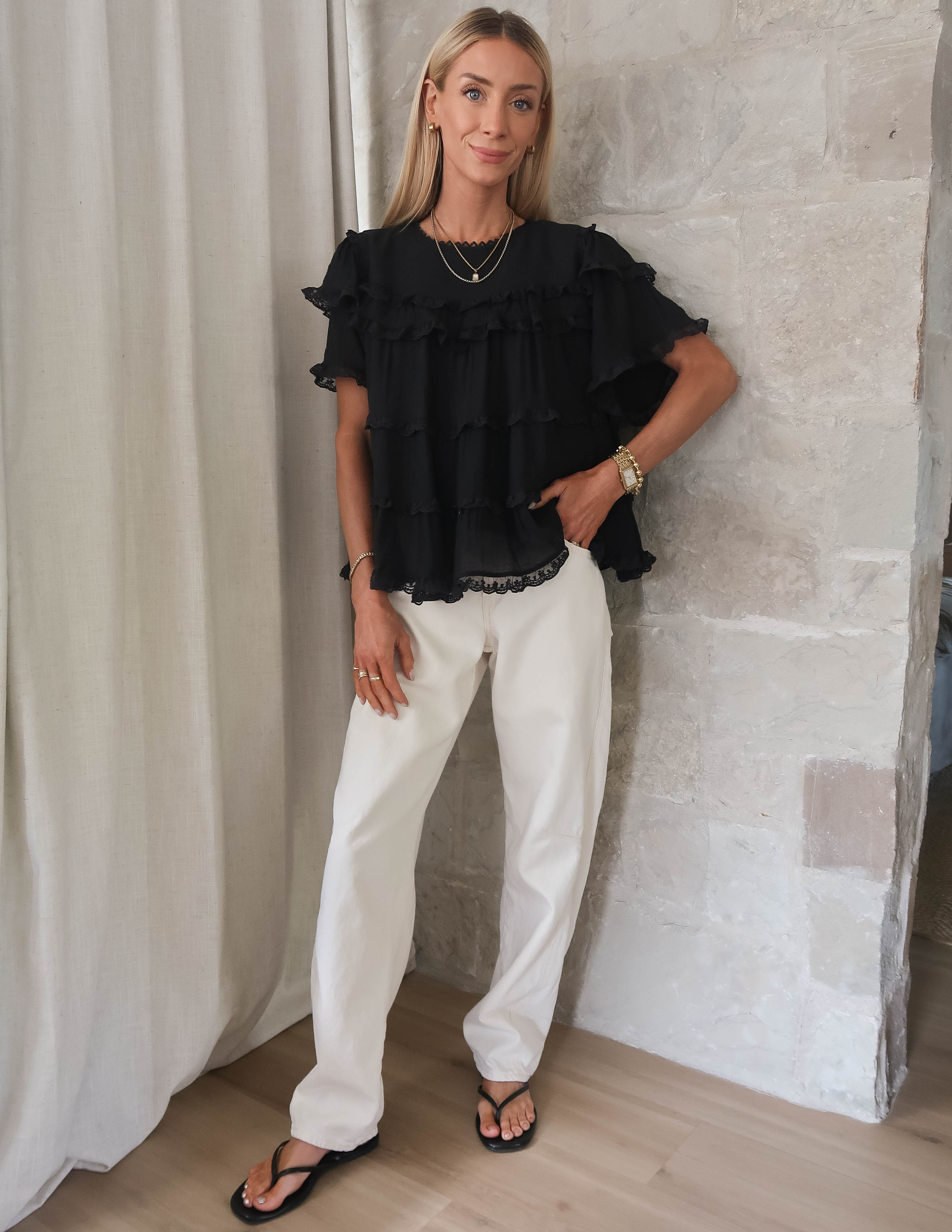 Sweet Symphony Ruffle Top