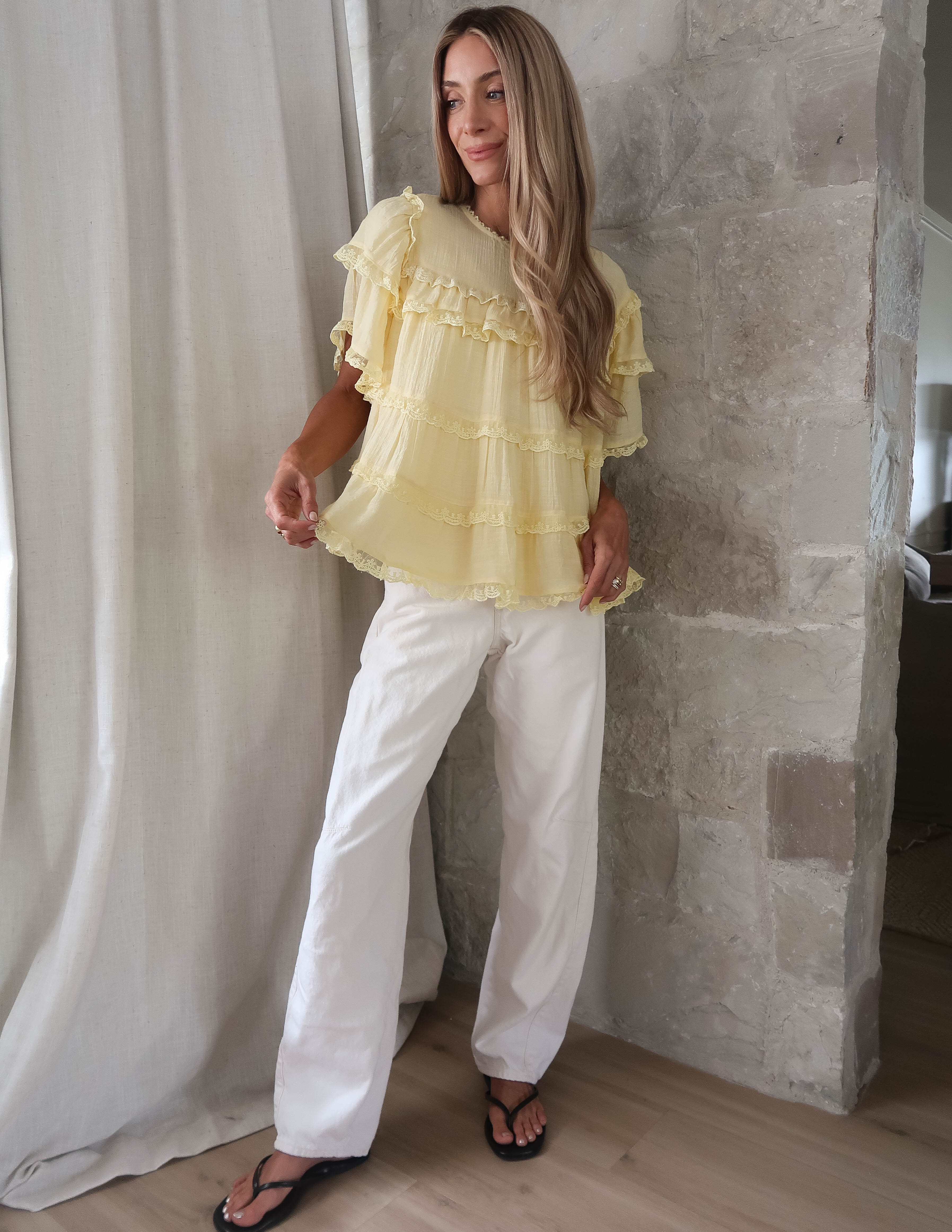 Sweet Symphony Ruffle Top