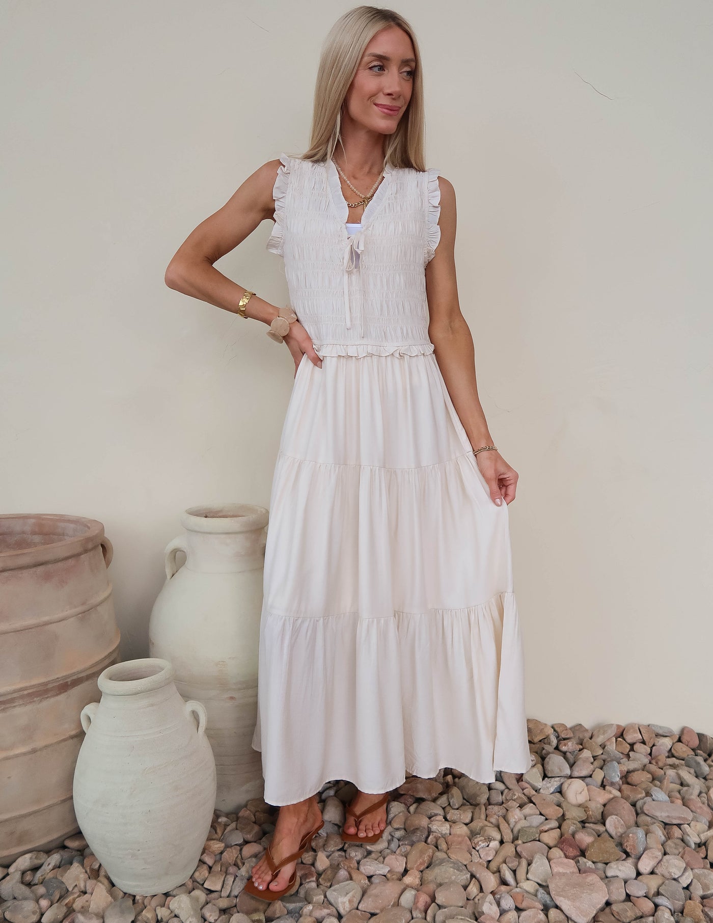 Hattie Tiered Midi Dress