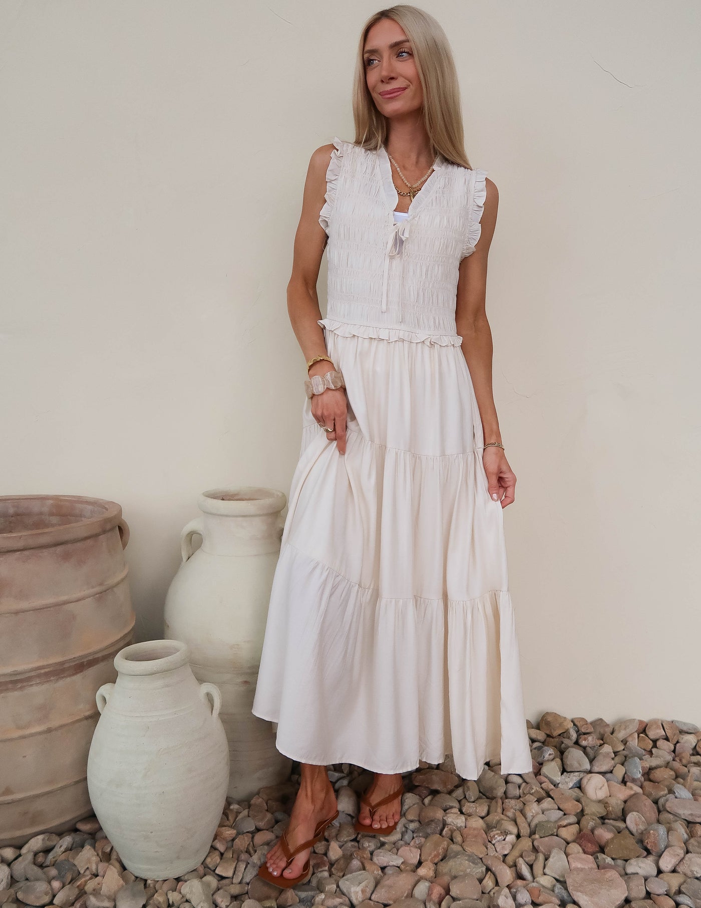 Hattie Tiered Midi Dress