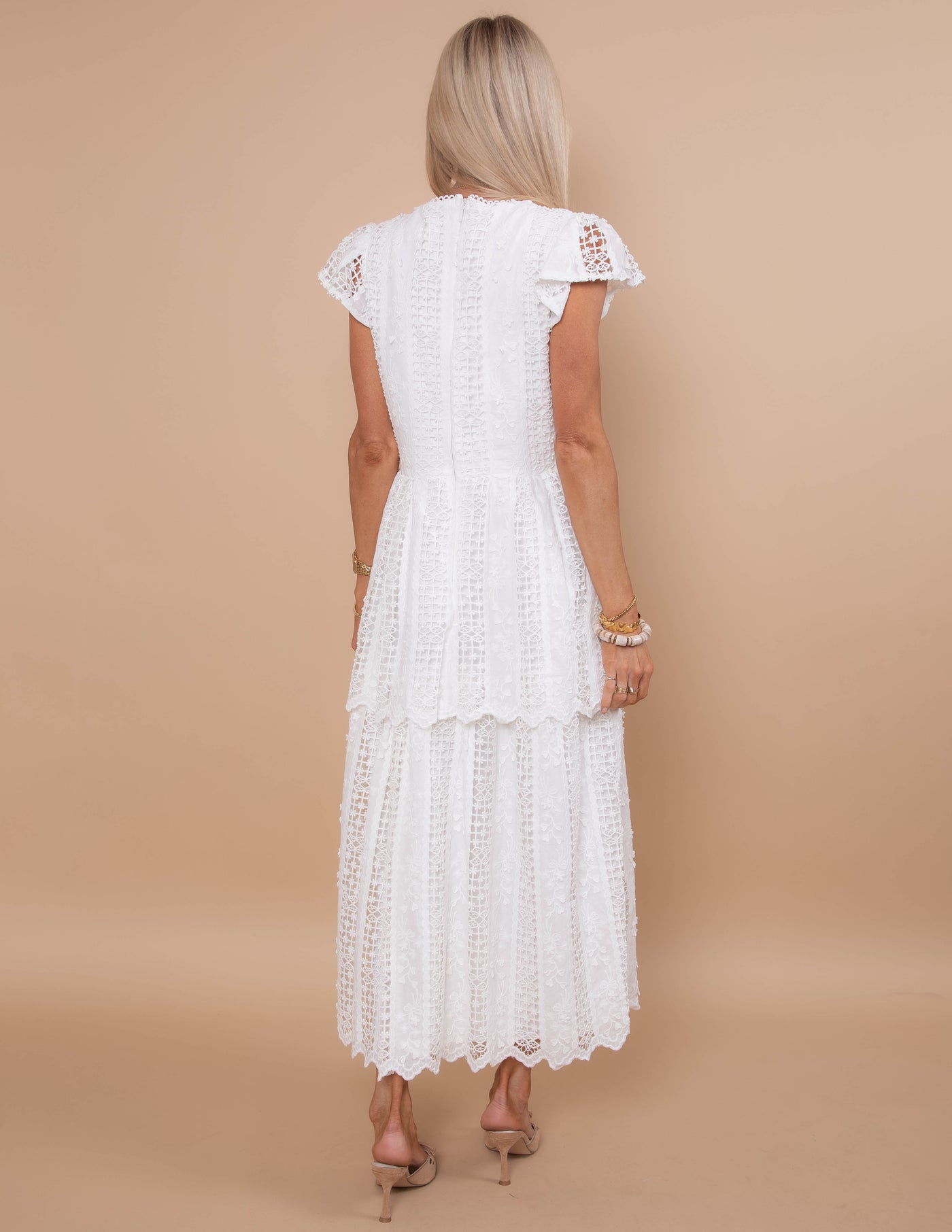 Ella Grace Lace Dress Blush / L