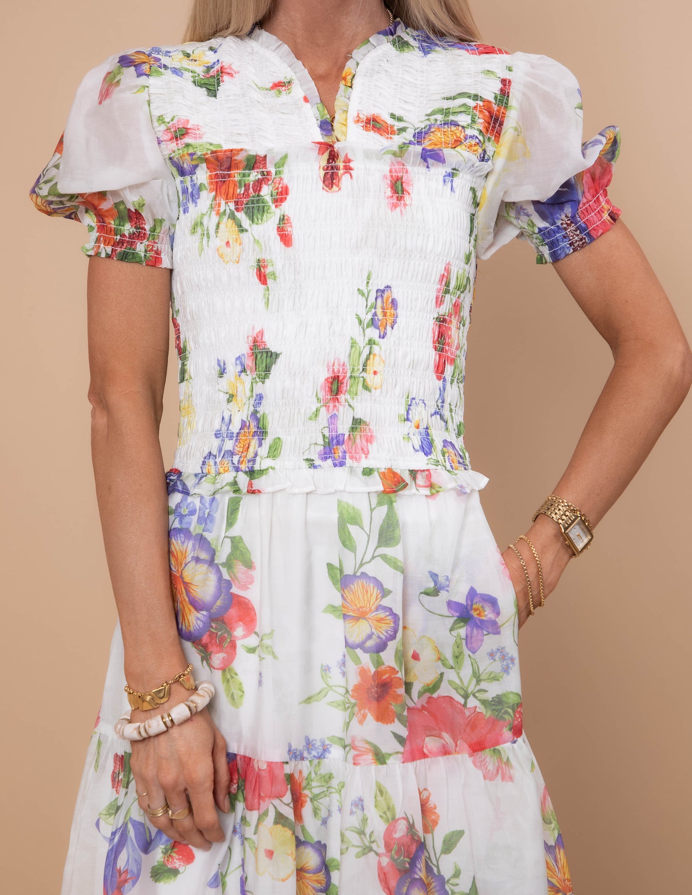 Lottie Floral Midi Dress