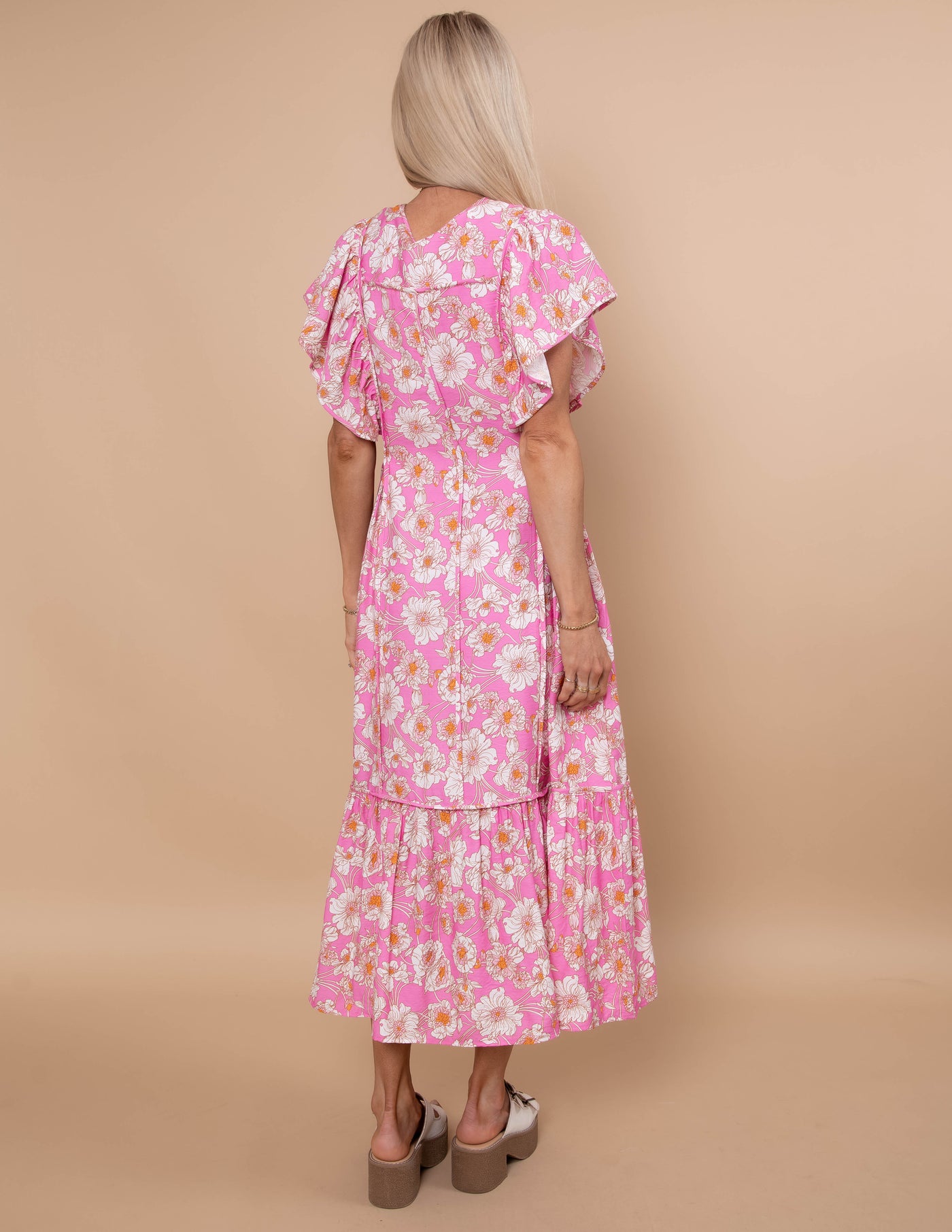 Summer Petal Midi Dress