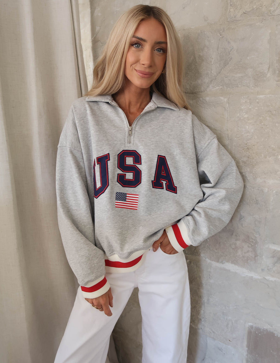 All-American Half Zip Pullover