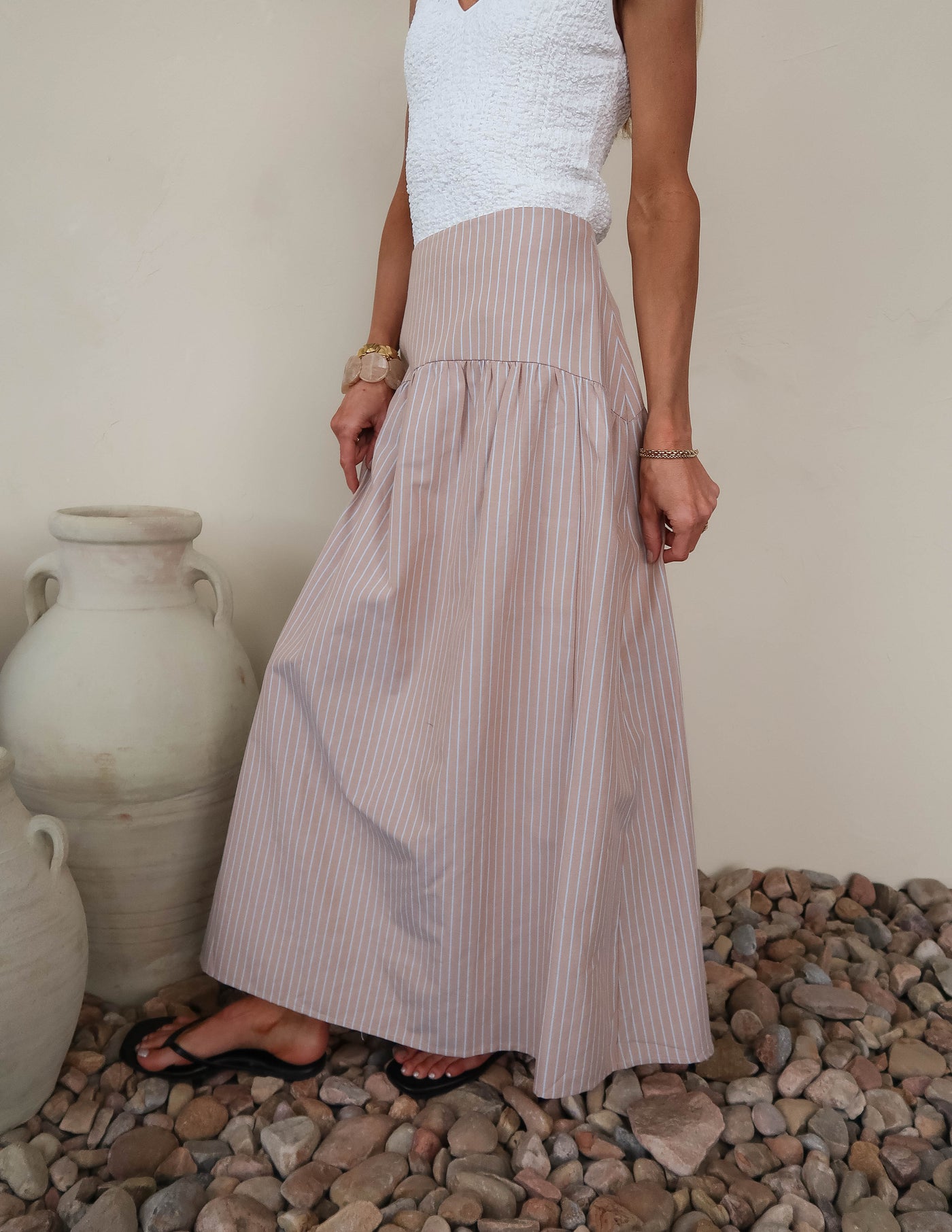 Riviera Stripe Skirt