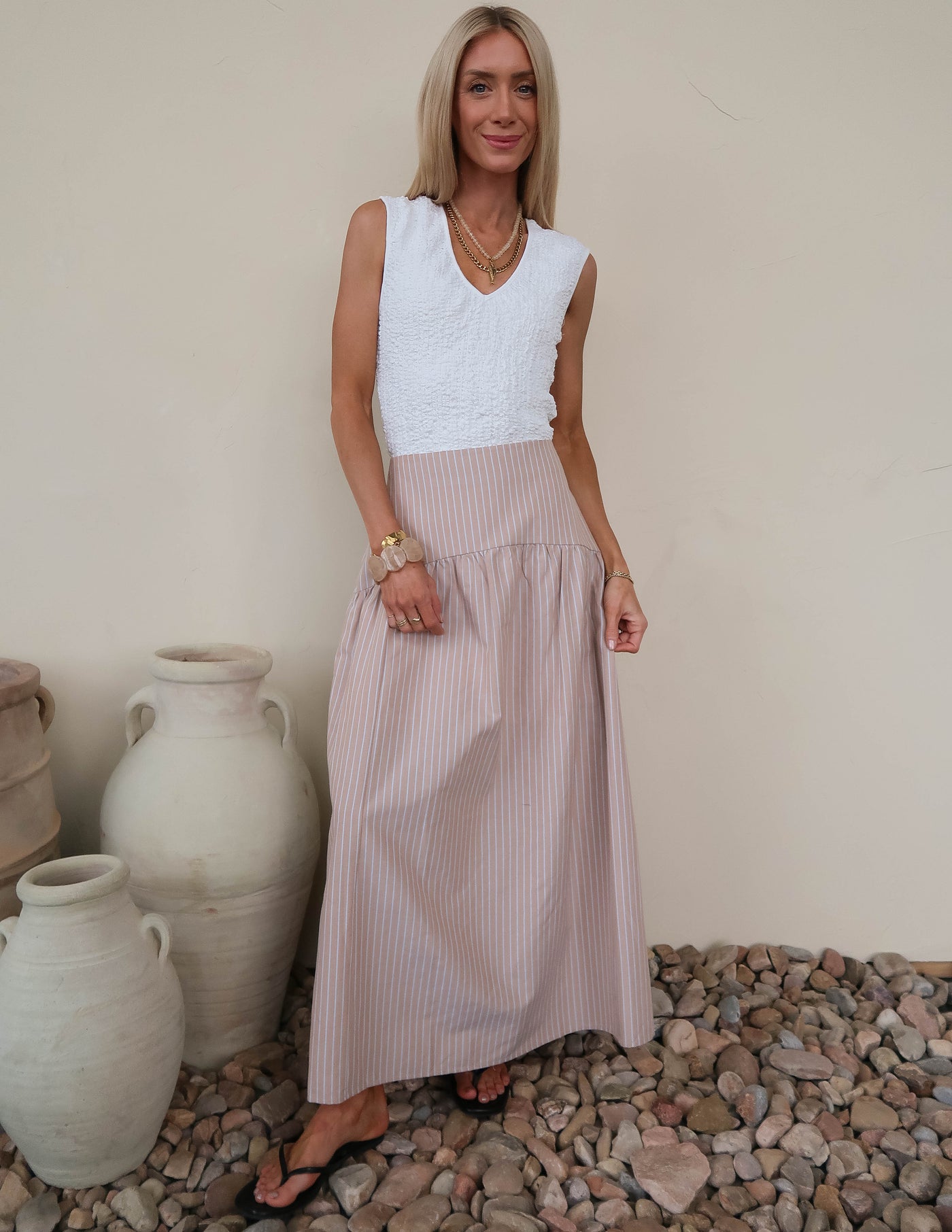 Riviera Stripe Skirt