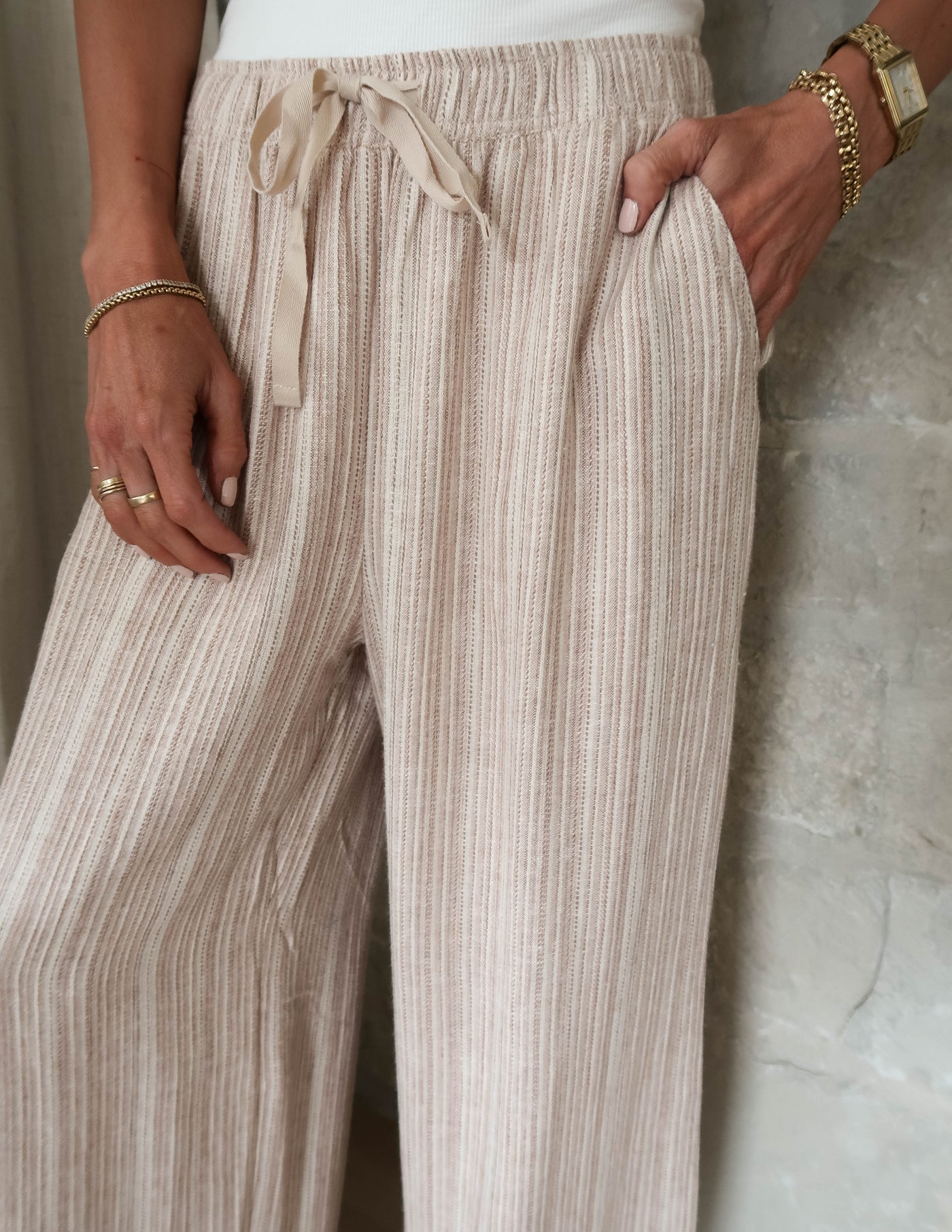 Rumi Striped Linen Pants