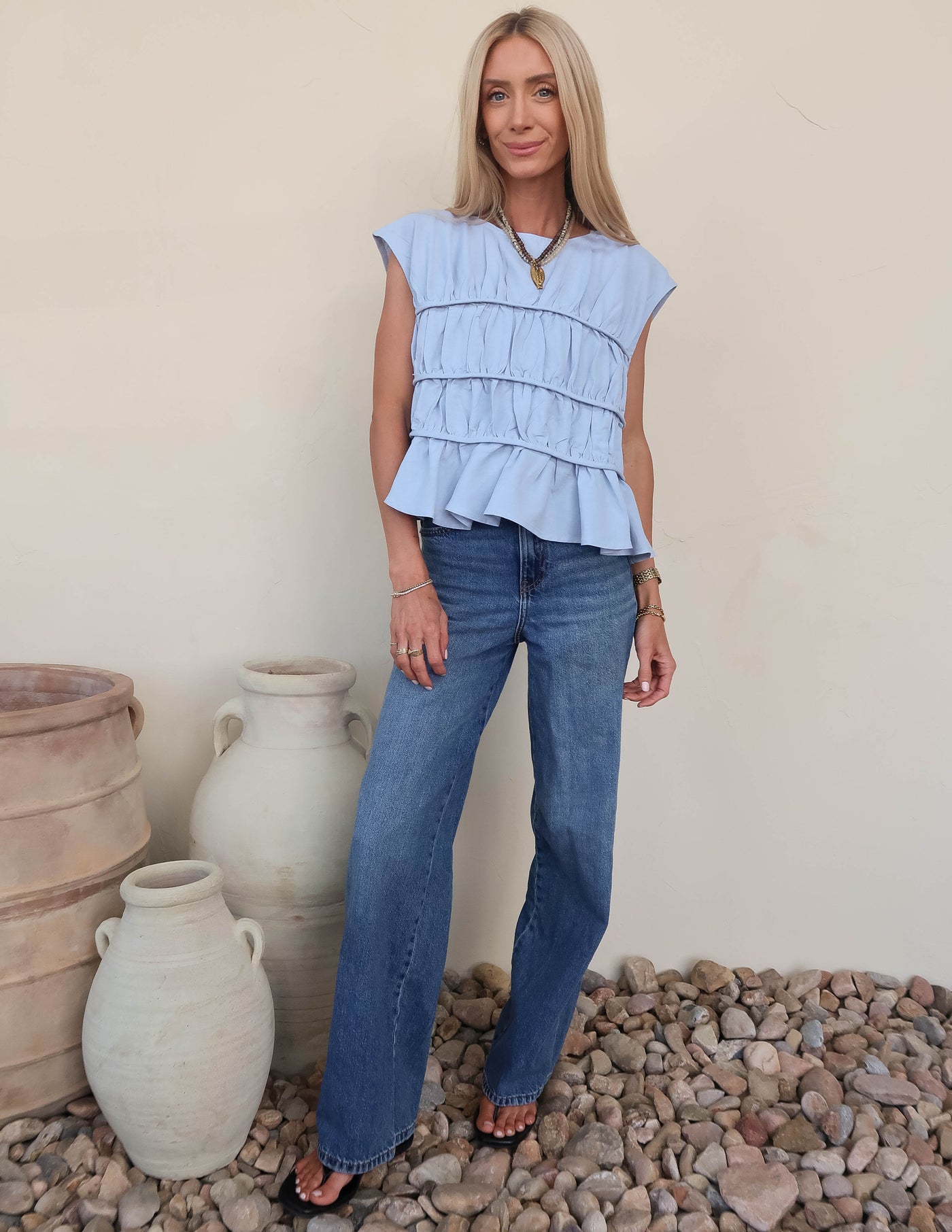 Abbey Peplum Top