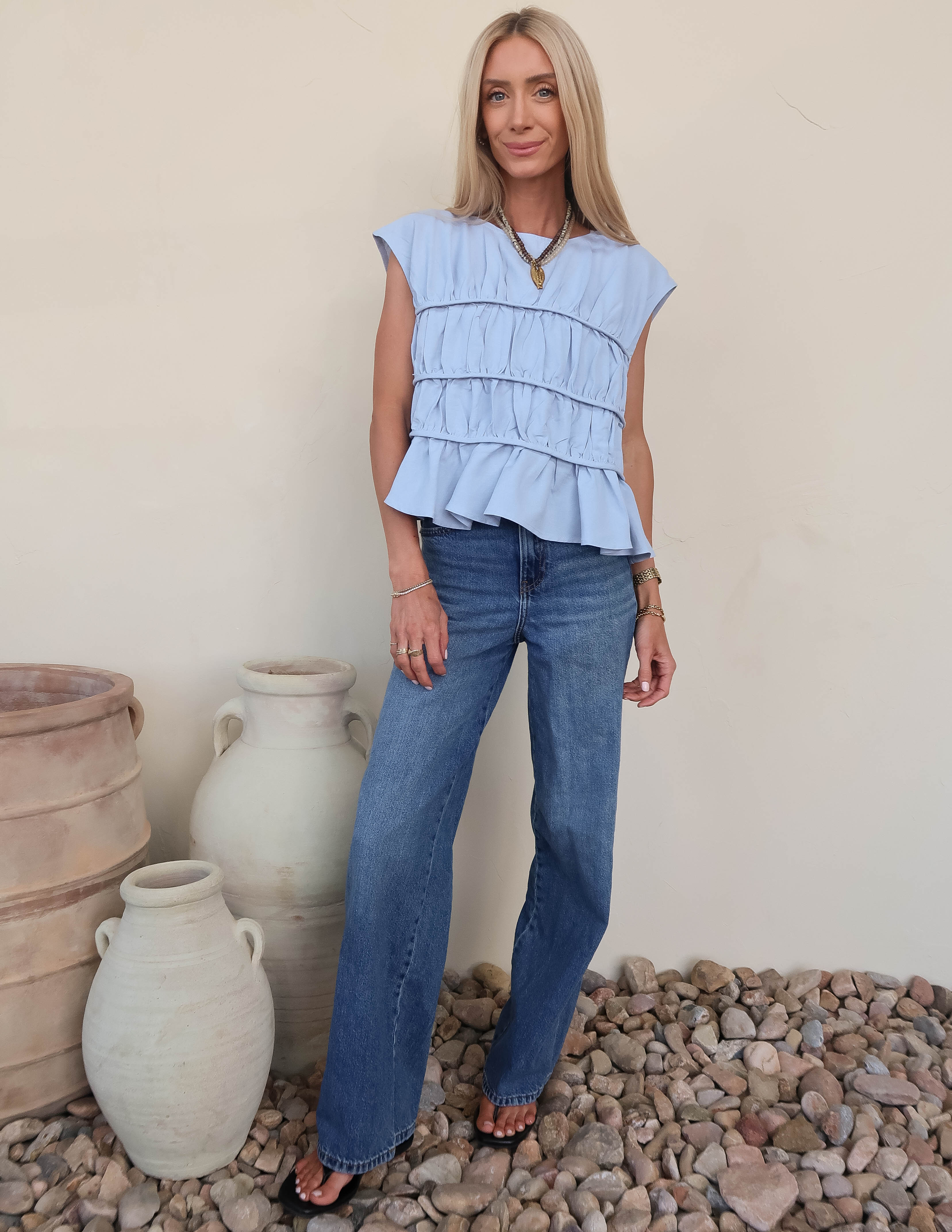 Abbey Peplum Top