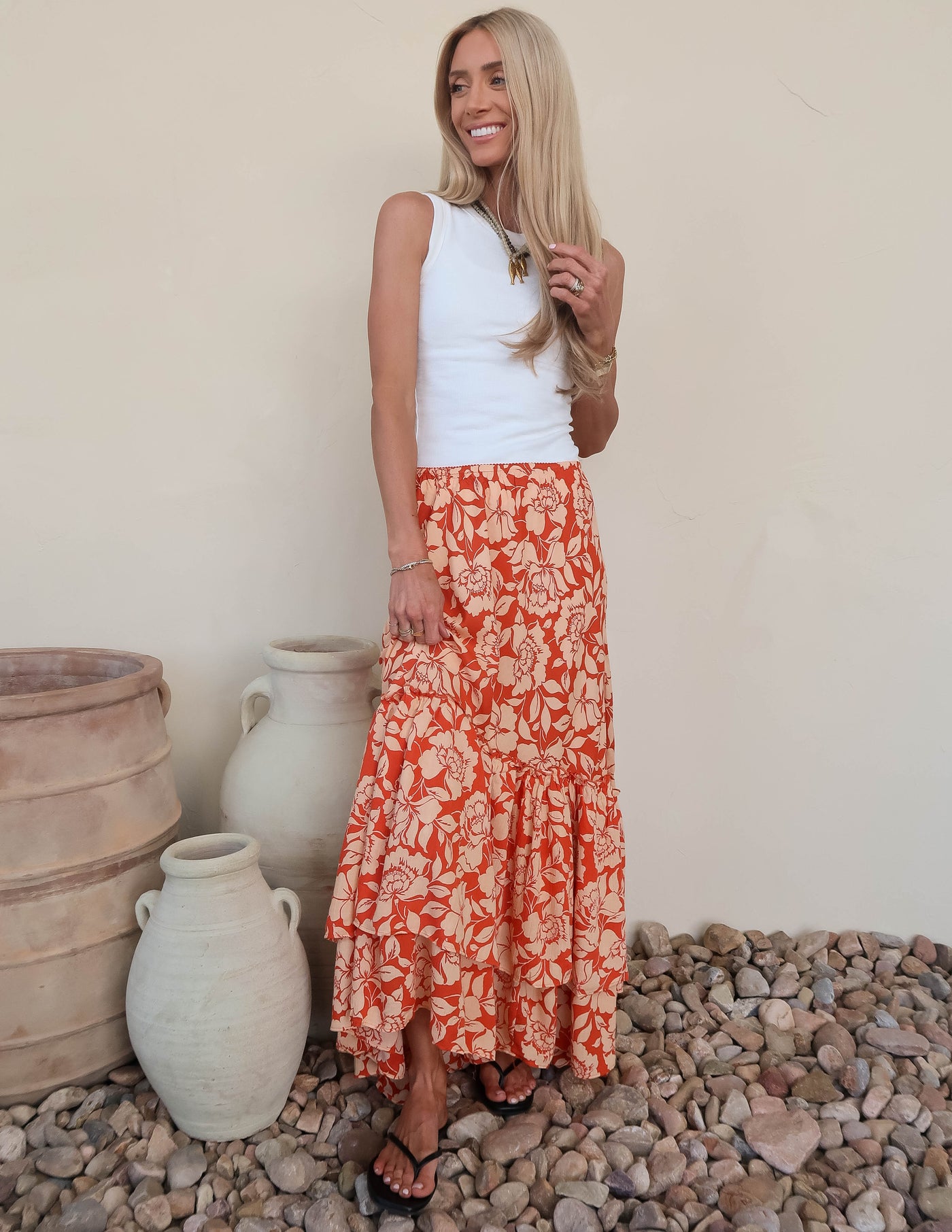 Maribel Garden Ruffle Skirt