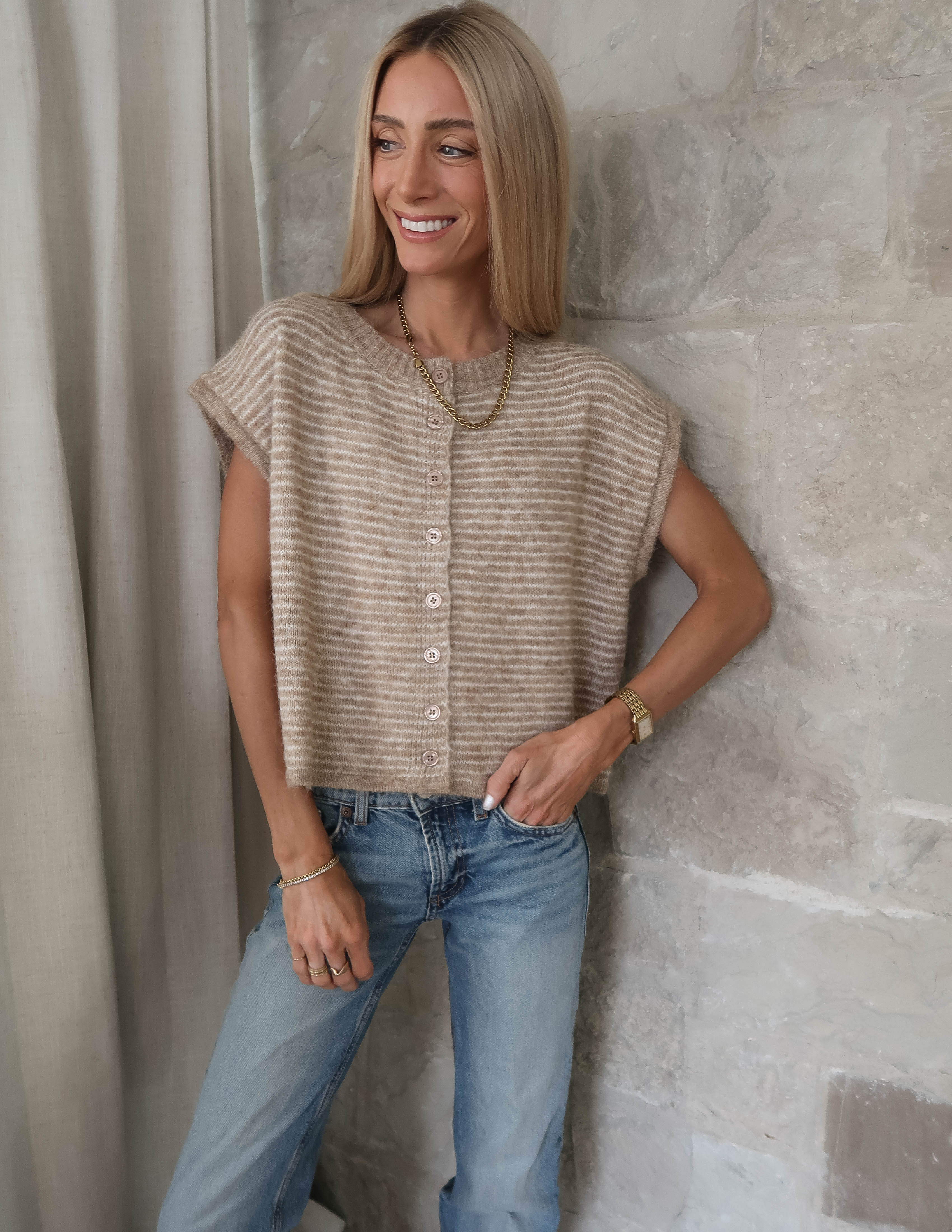 Soft Days Striped Top
