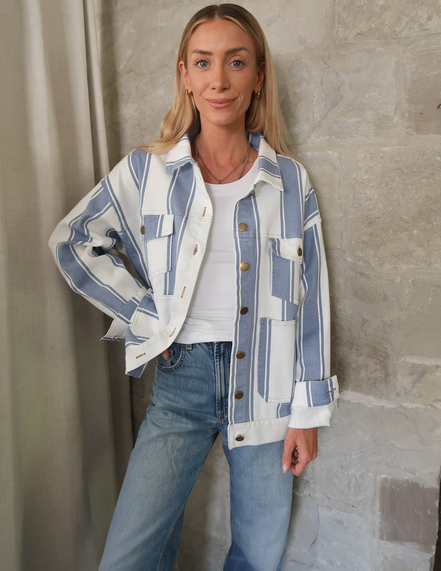 Heritage Stripe Denim Jacket